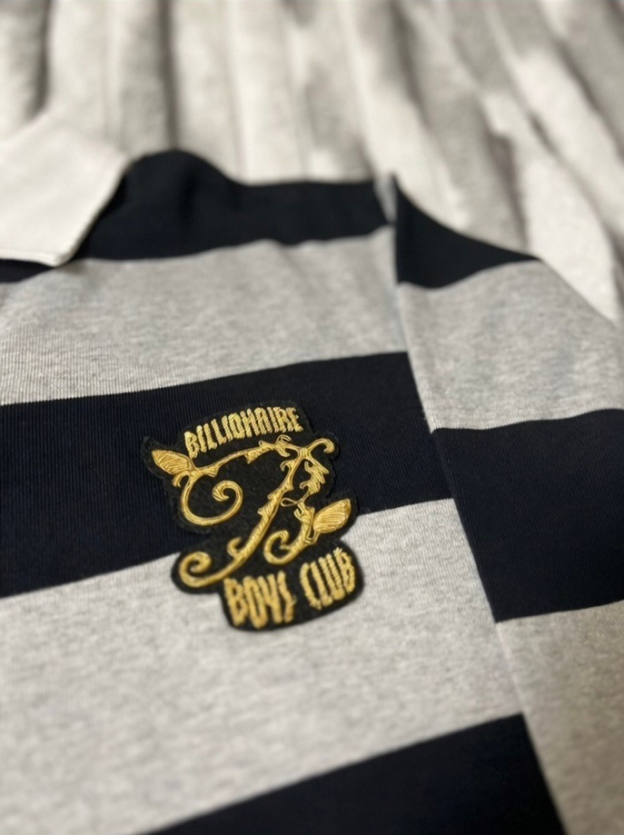 Billionaire Boys Club Black Striped Rugby Polo, миниатюра 4