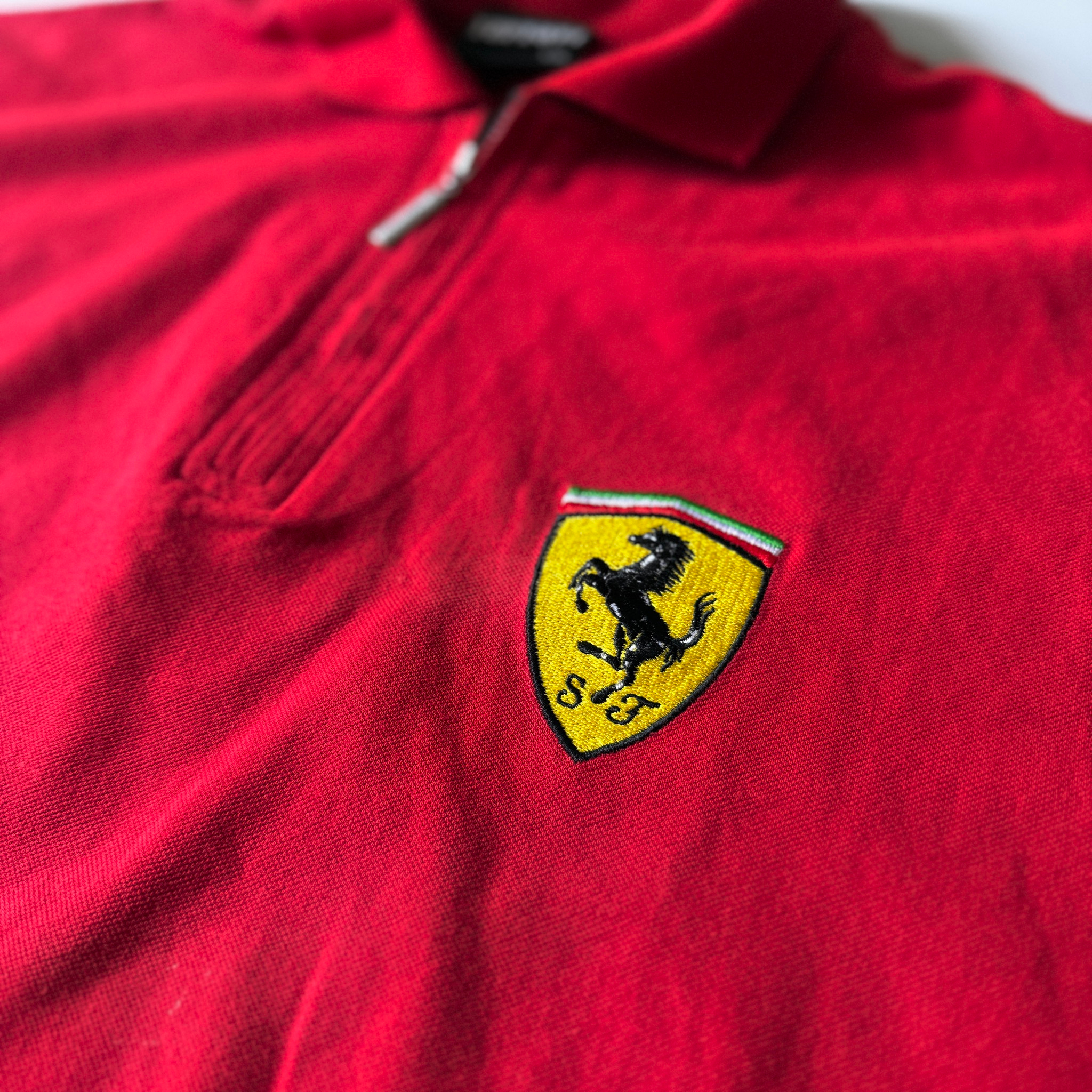 Ferrari x Michael Schumacher 1999 Vintage Zip Polo Shirt, миниатюра 4
