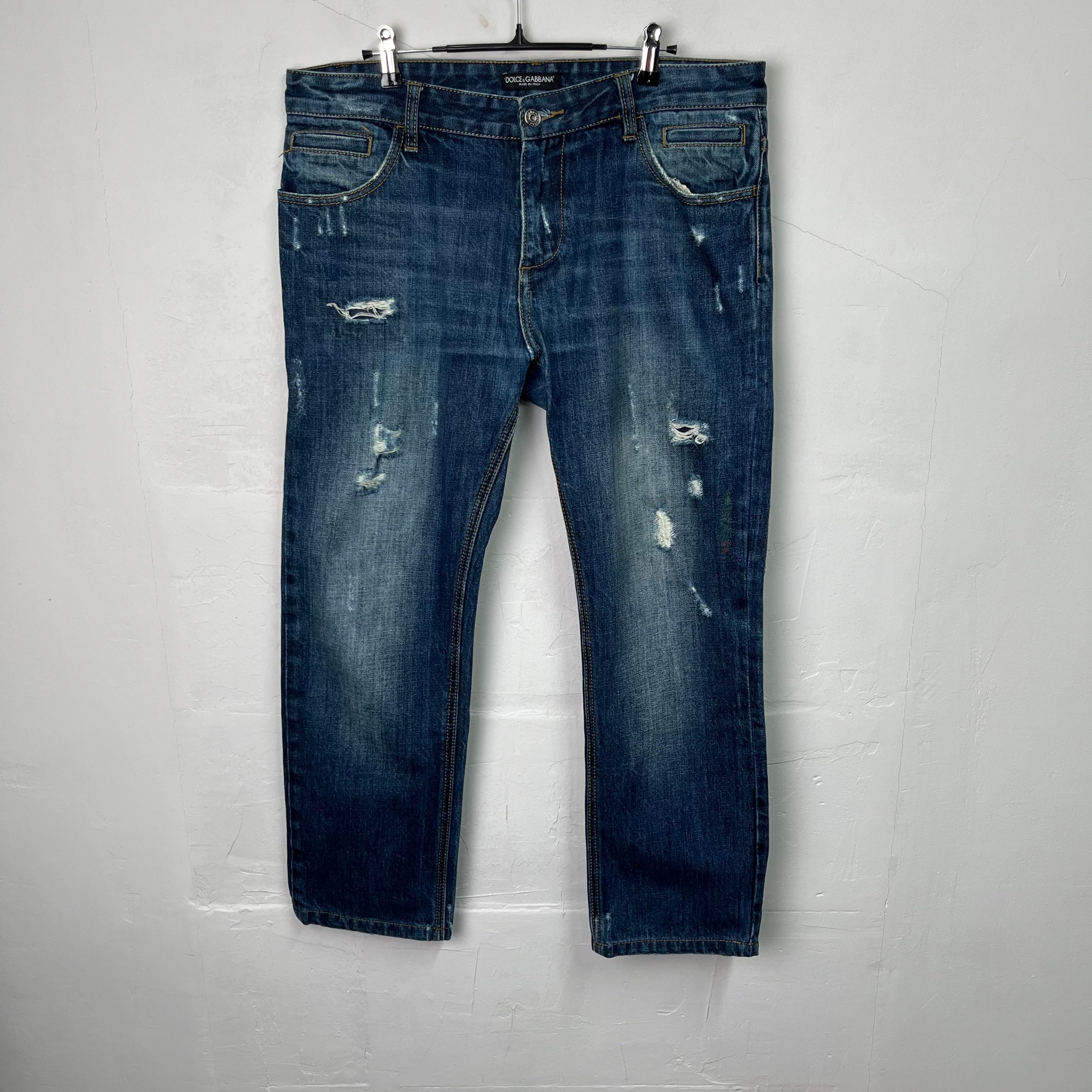 Dolce & Gabbana Distressed Patchwork Jeans, миниатюра 1