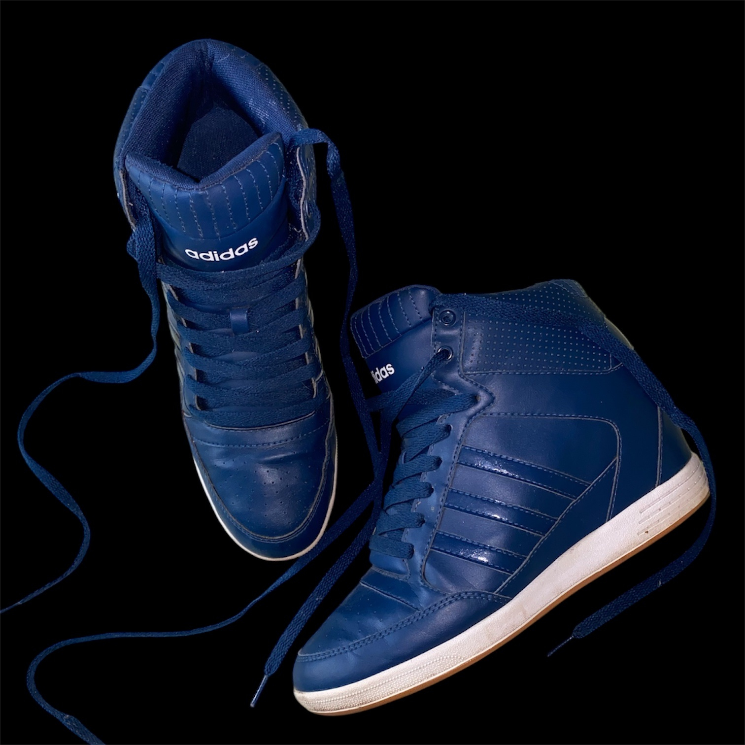 Adidas Neo Blue wedge sneakers, миниатюра 1