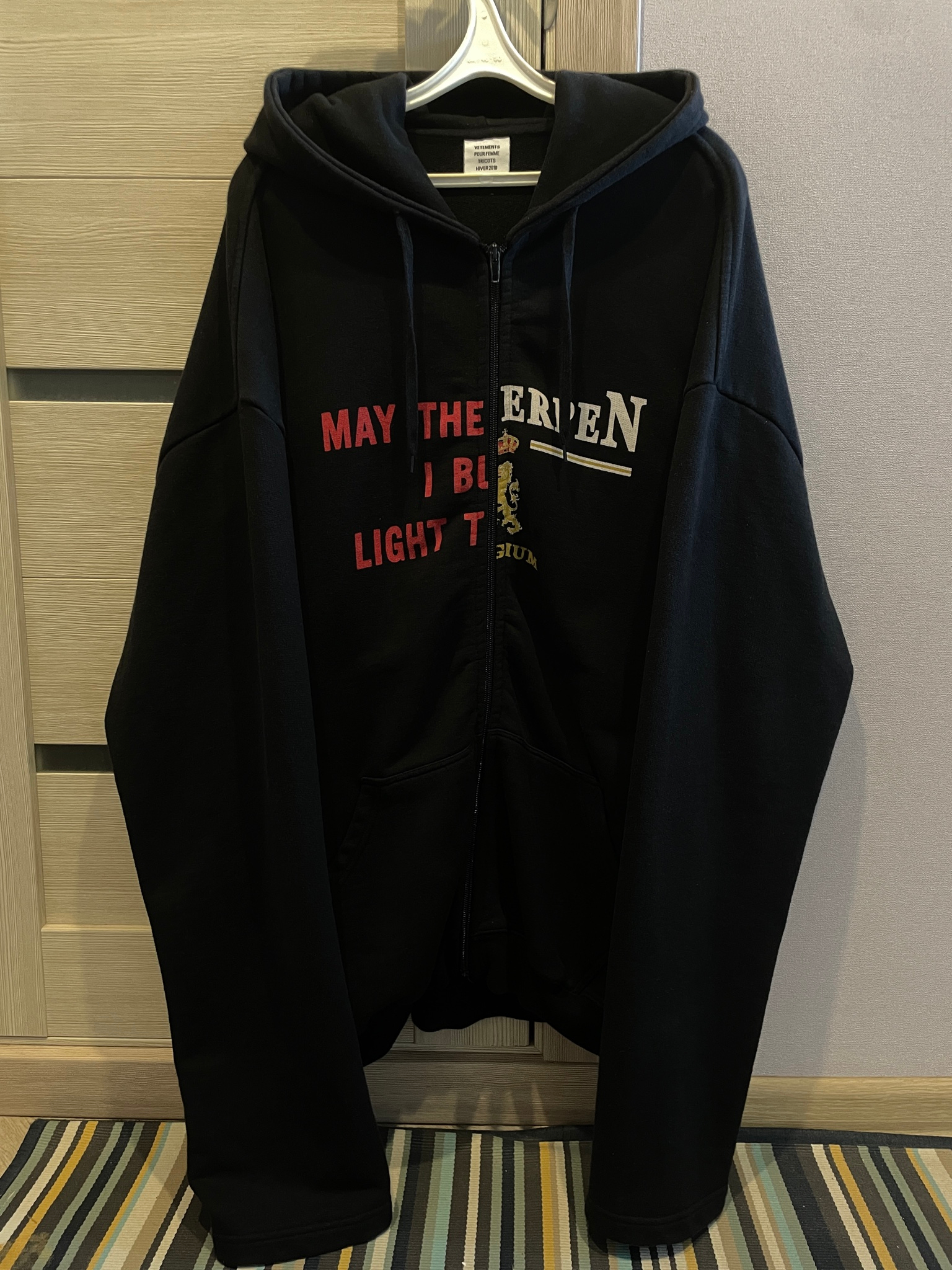 Vetements MTB/Antwerpen Split zip hoodie, миниатюра 1