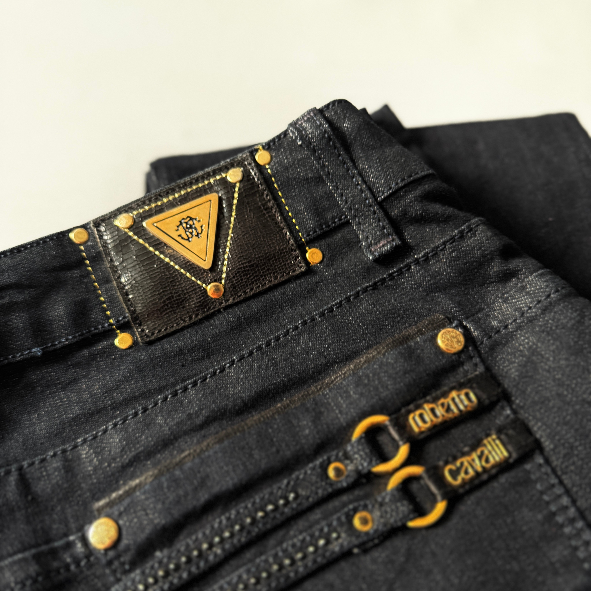 Roberto Cavalli 2000s vtg women jeans, миниатюра 10