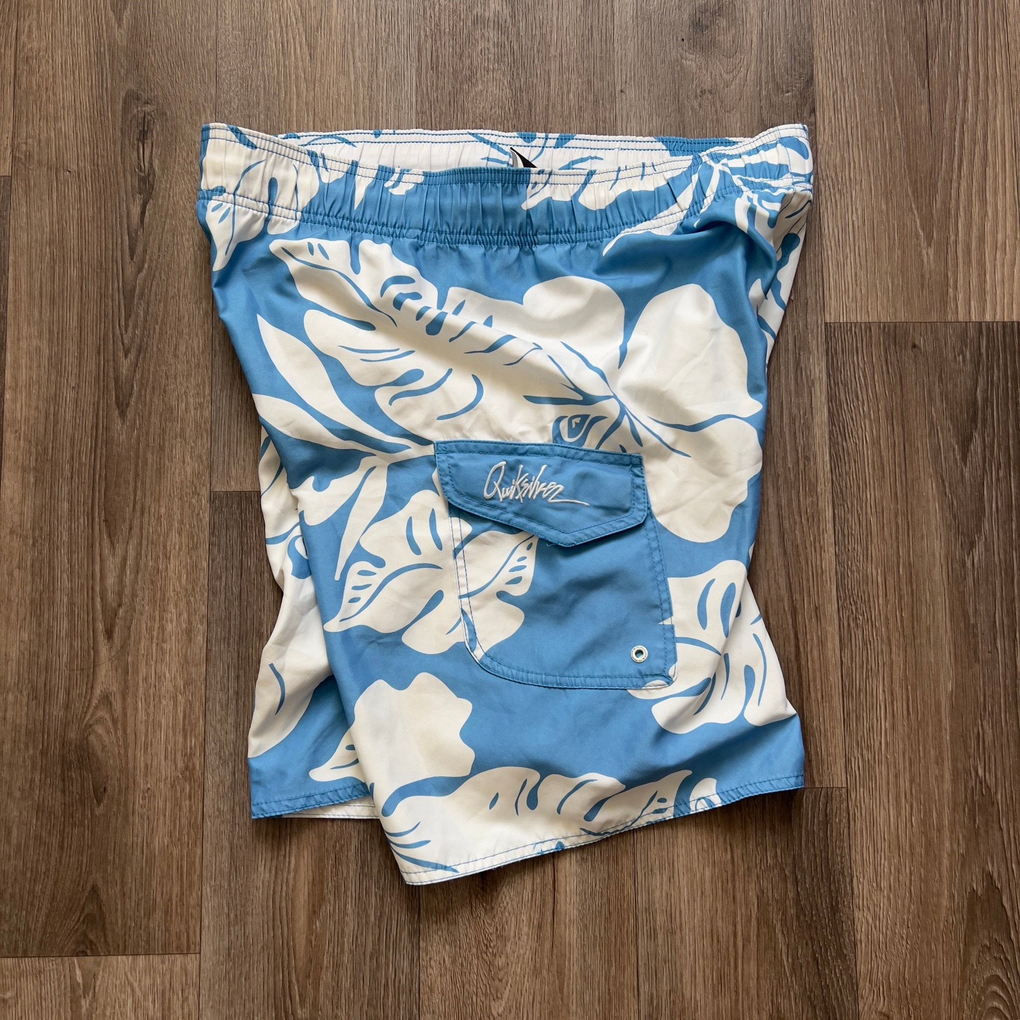 Quiksilver Printed beach surf vintage shorts, миниатюра 1