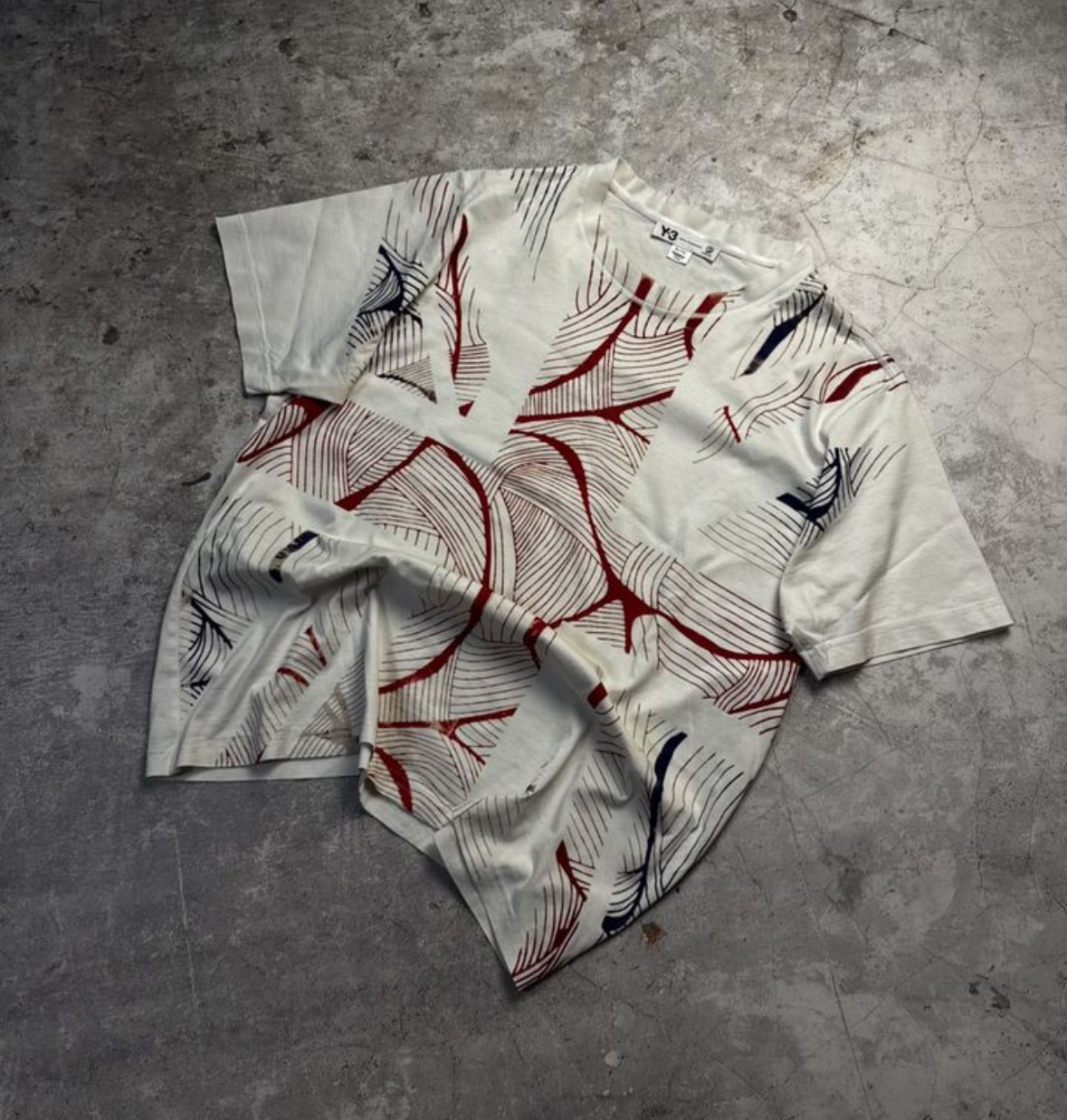 Yohji Yamamoto X Adidas Crop tee shirt, миниатюра 1