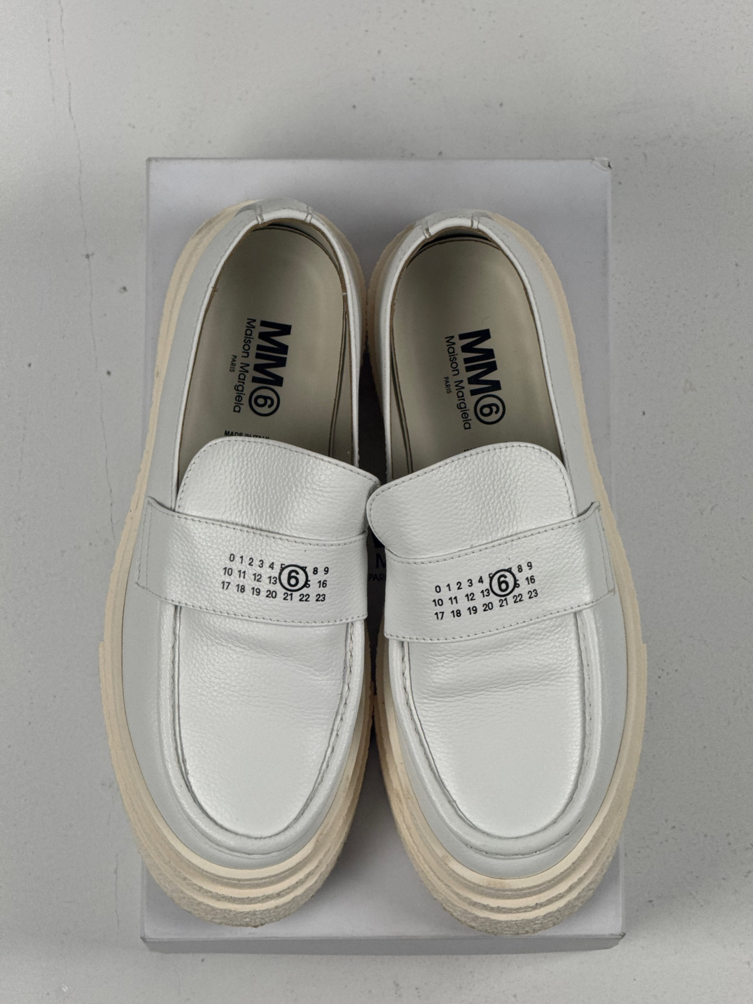 MM6 Maison Margiela Numeric Logo Loafers, миниатюра 3