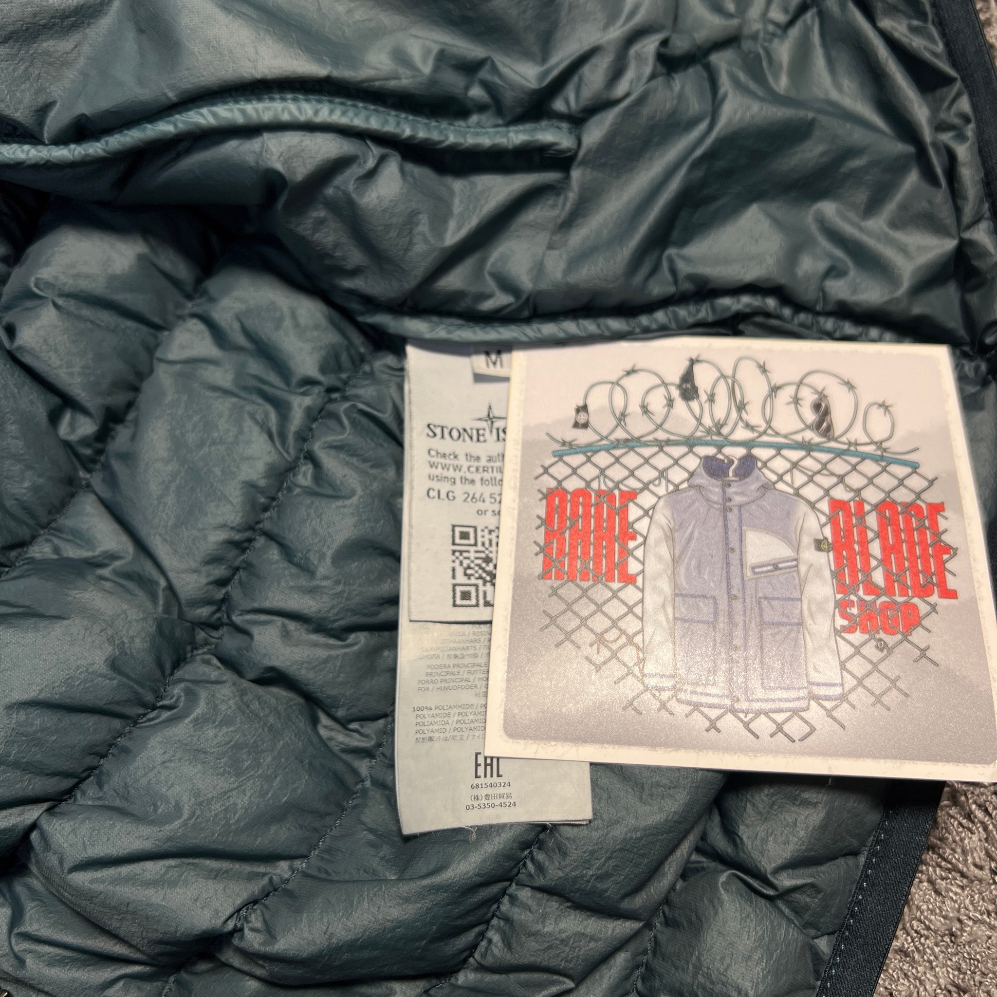 Stone Island Garment Dyed Micro Yarn Down Jacket, миниатюра 8
