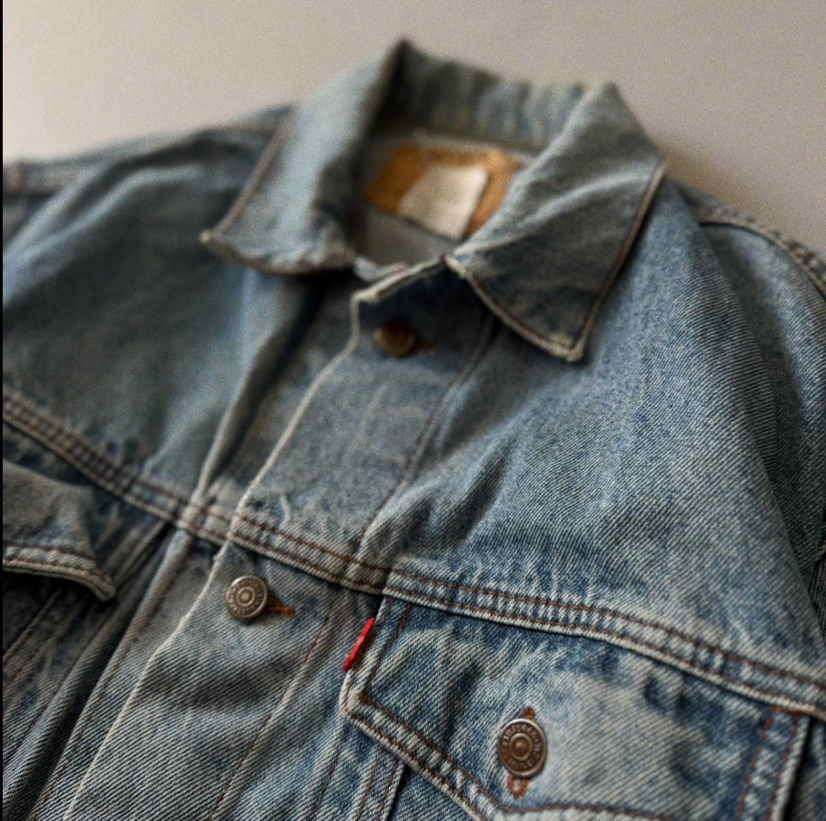 Levi's 1990s Vintage USA Made TYPE III Denim Trucker Jacket, миниатюра 6