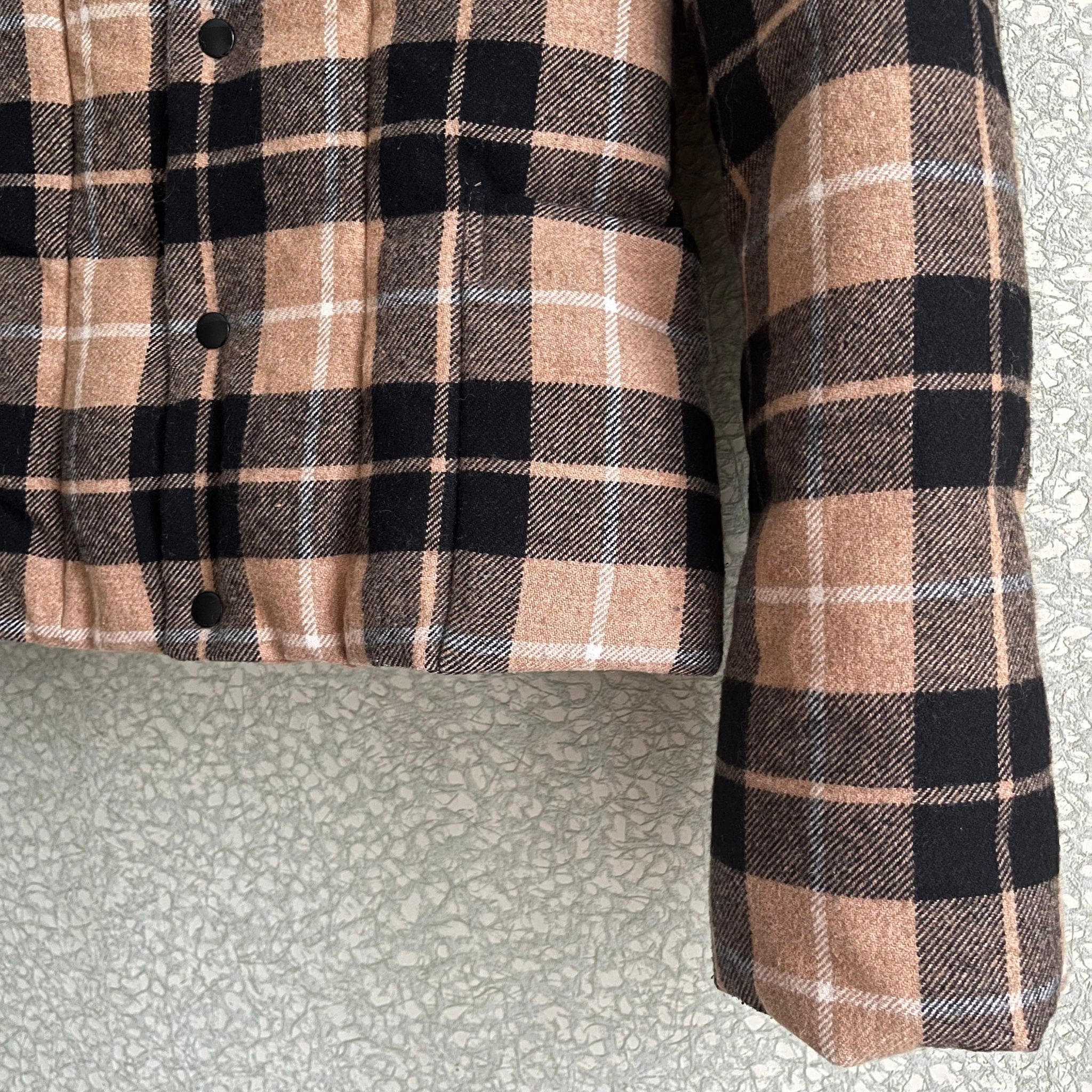 Y-3 AW08 Exclusive Wool Plaid Puffer Jacket, миниатюра 7