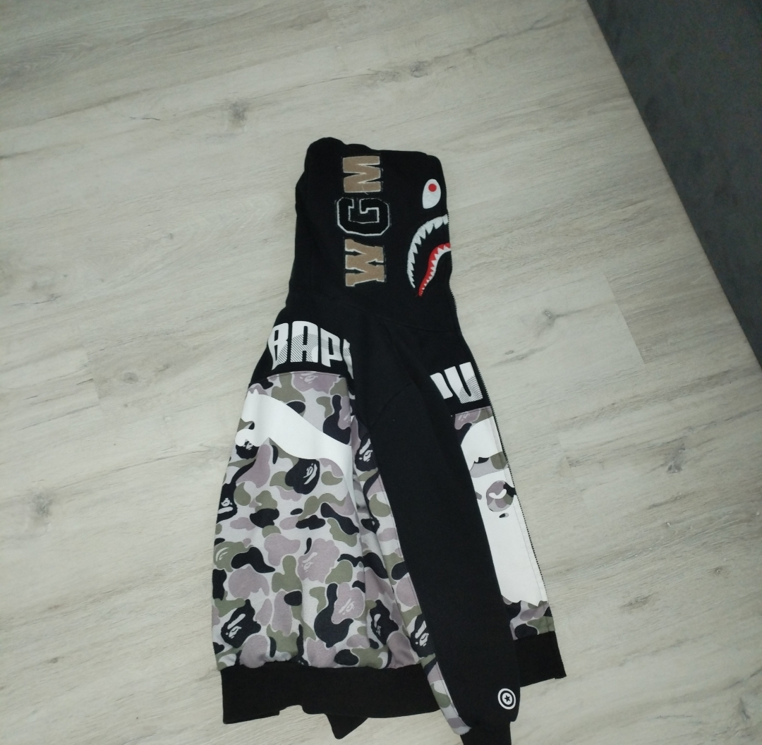 Bape x Puma Zip hoodie Shark, миниатюра 1