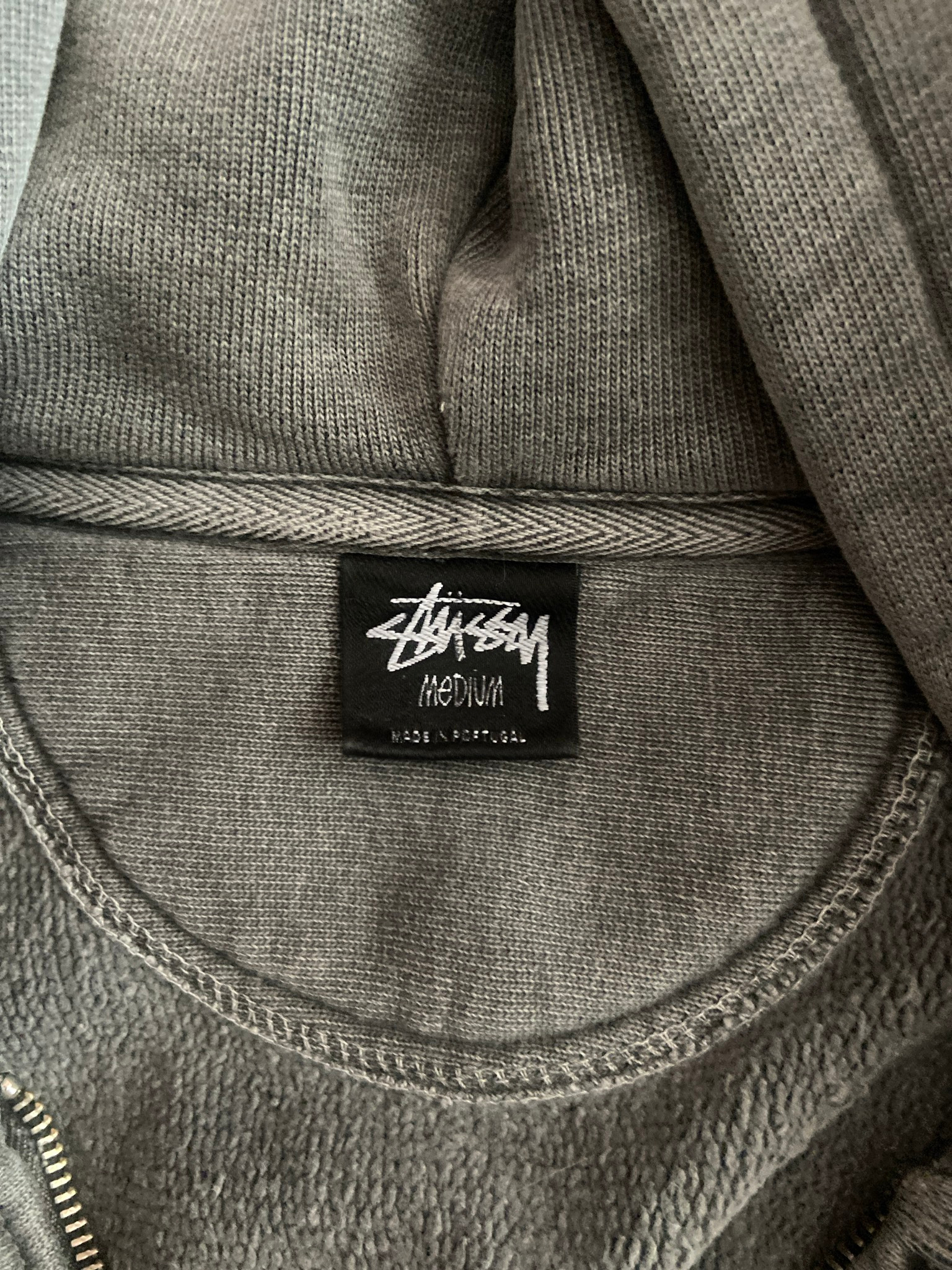 Stussy 8 ball pig dyed zip hood, миниатюра 3