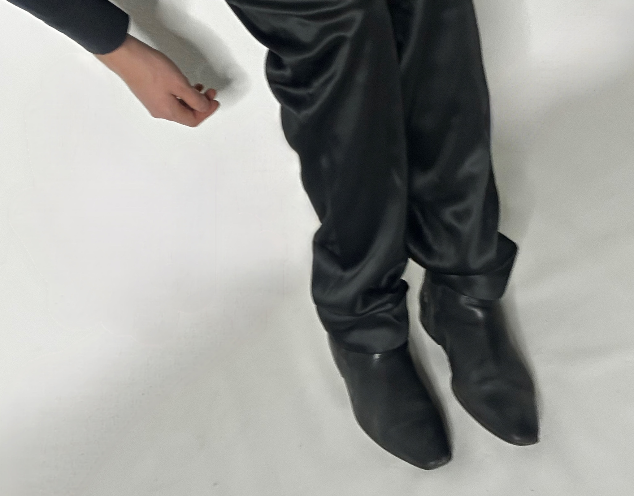 Dolce & Gabbana Vintage Satin black trousers, миниатюра 9