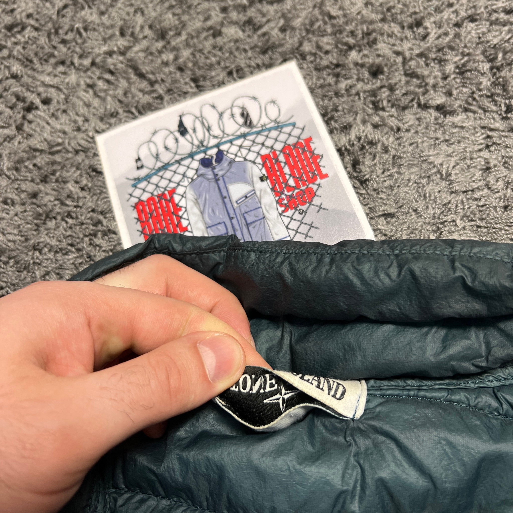 Stone Island Garment Dyed Micro Yarn Down Jacket, миниатюра 6
