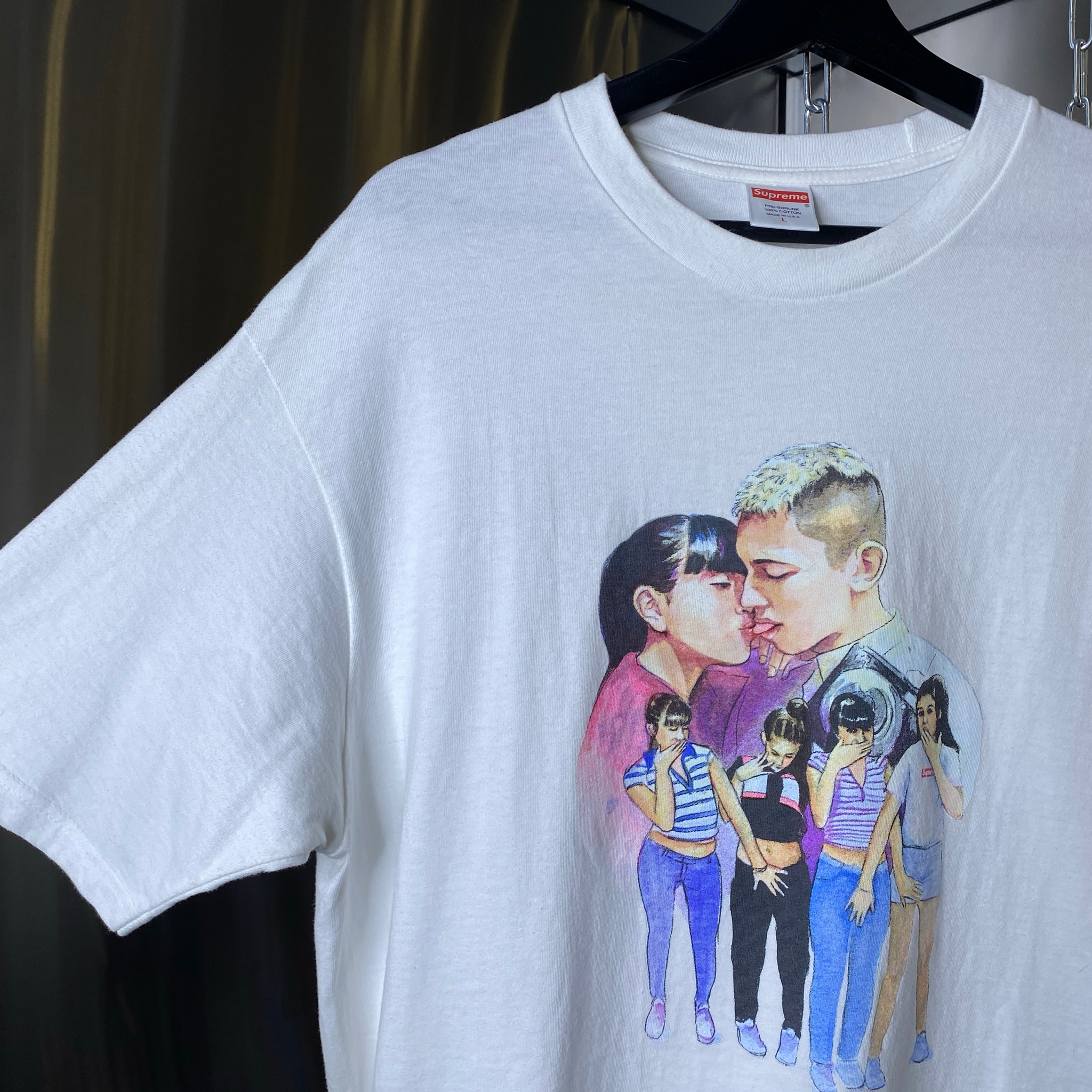 SUPREME KISS TEE WHITE FW17, миниатюра 6