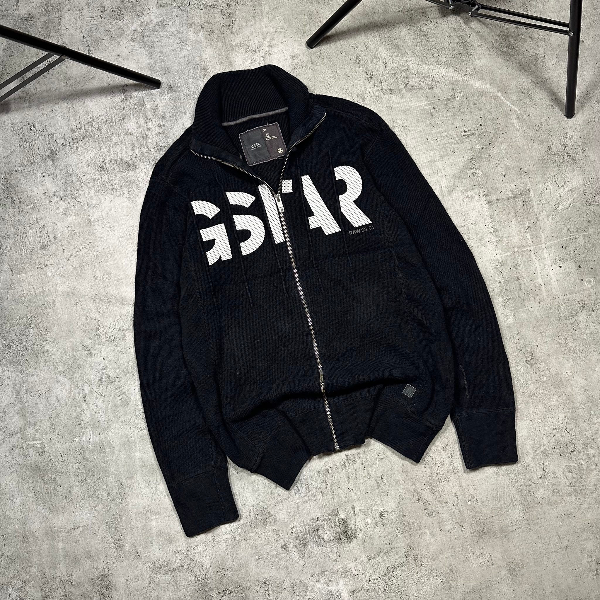 G Star Raw Black zip up sweatshirt pullover, миниатюра 15