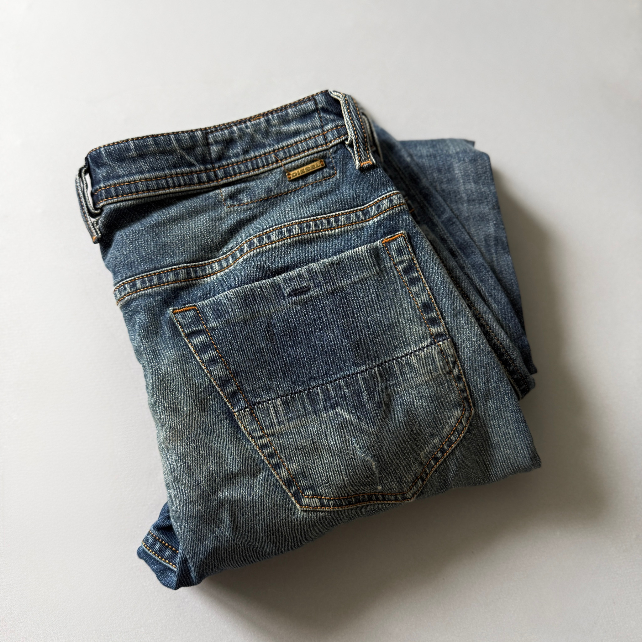 Diesel Thommer distressed slim jeans, миниатюра 7