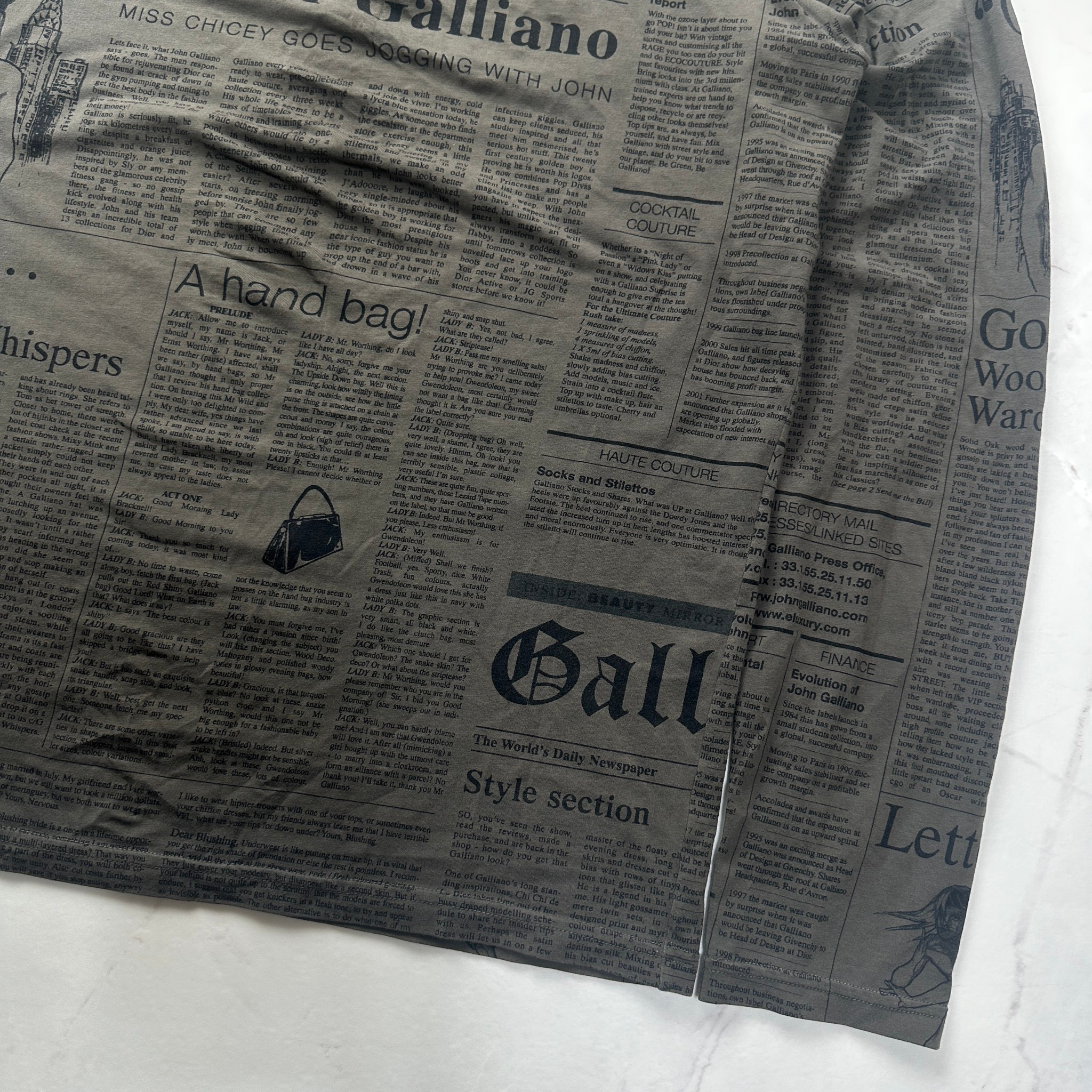 John Galliano Gazette longsleeve, миниатюра 4