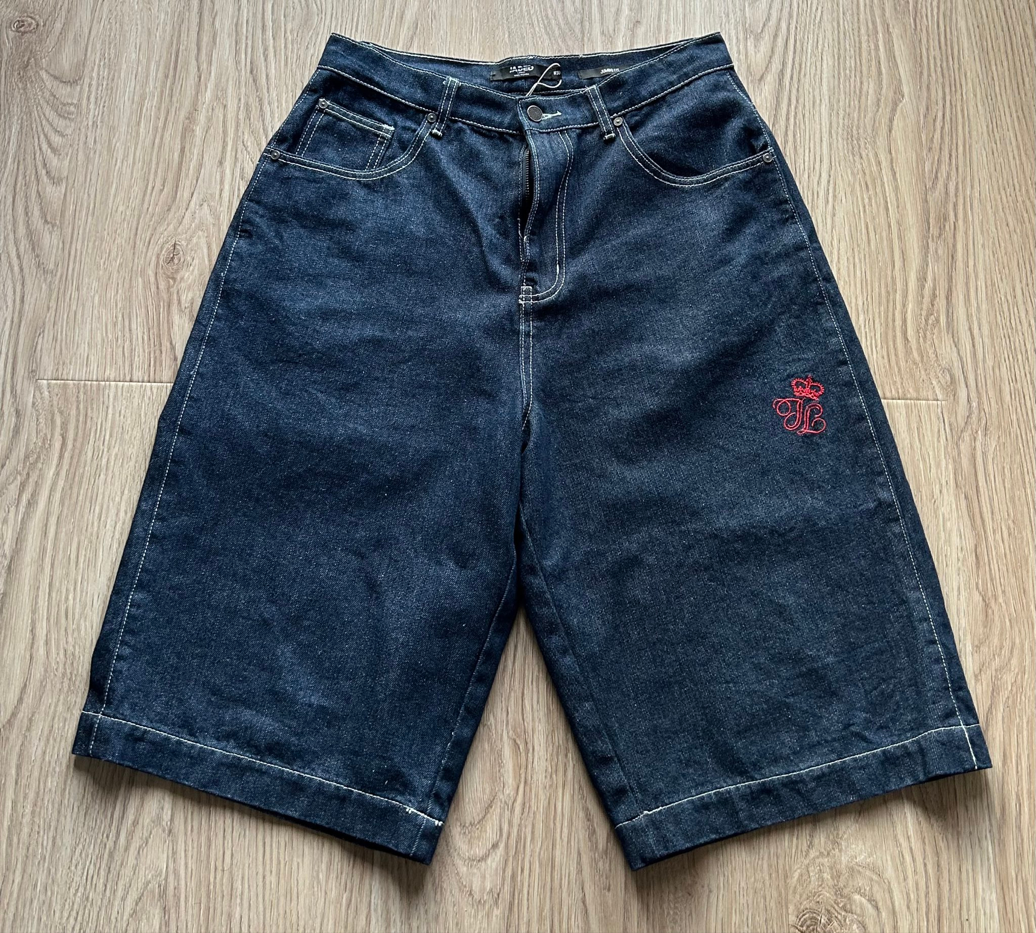 Jaded London Jumbo Fit denim shorts, миниатюра 1