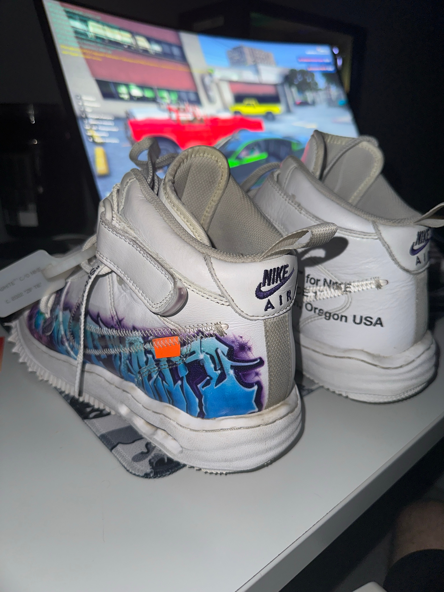 Nike x Off-White Air Force 1 mid Graffiti, миниатюра 9