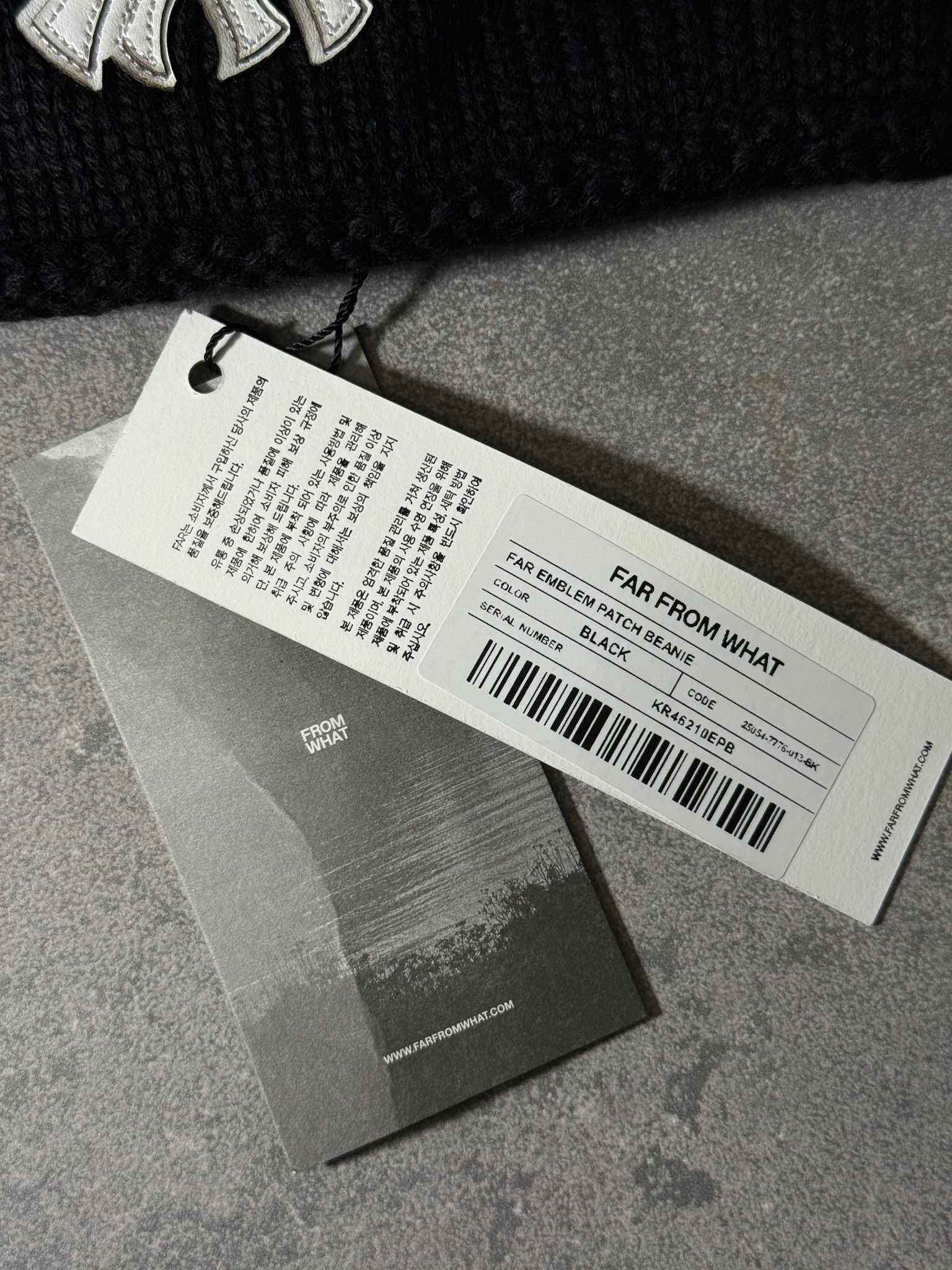 FAR FROM WHAT Emblem Patch Beanie, миниатюра 6