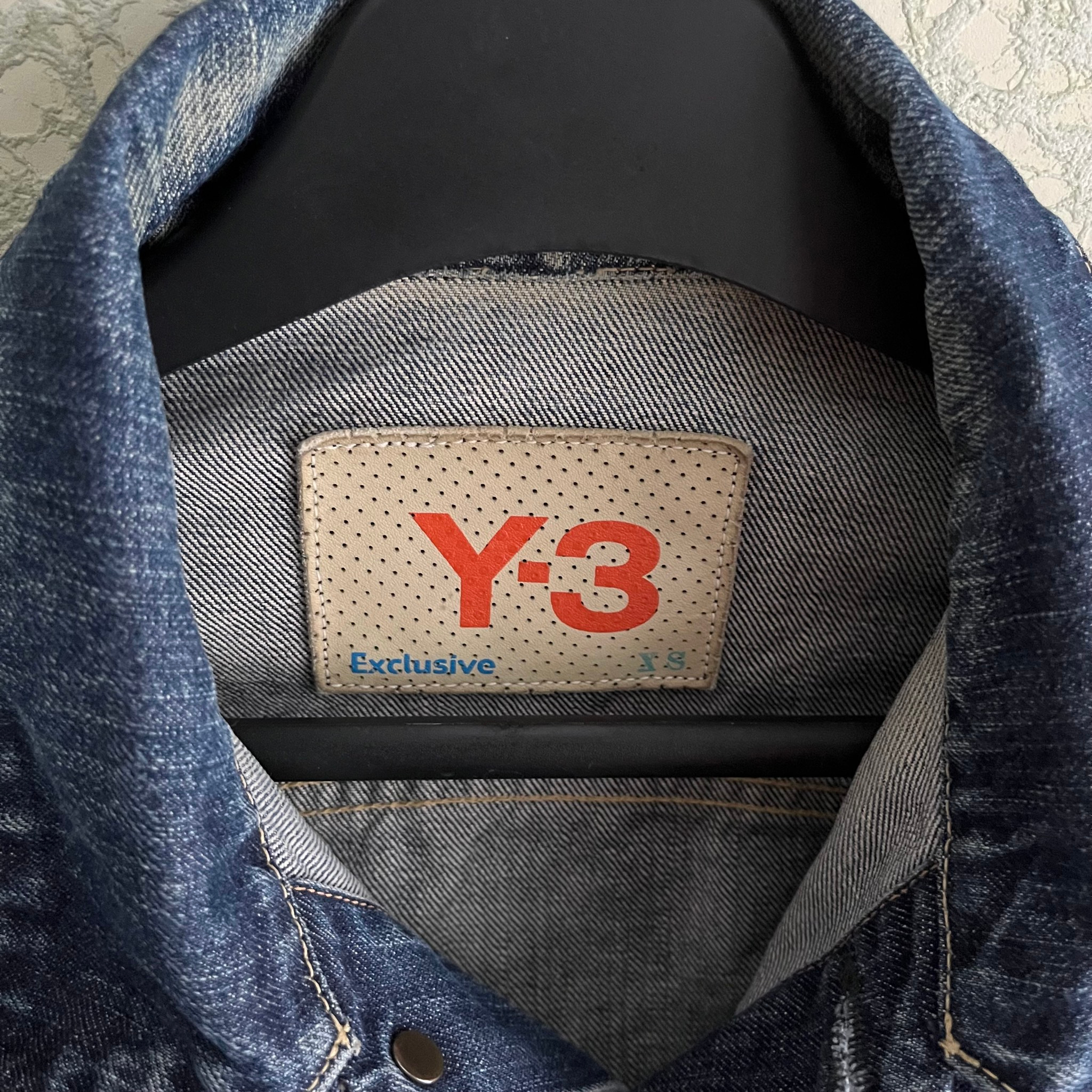Y-3 AW04 Exclusive 3-Stripe Spotted Horse Denim Jacket, миниатюра 3