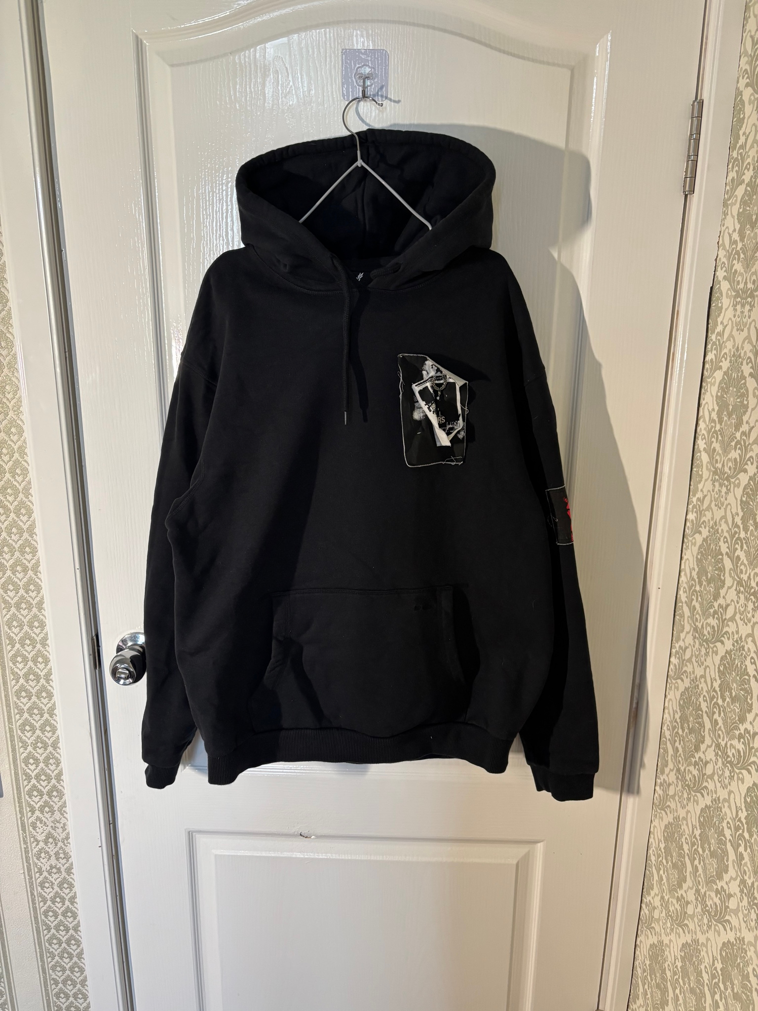 Raf Simons x Fred Perry Pin Printed Patch Hoodie, миниатюра 1