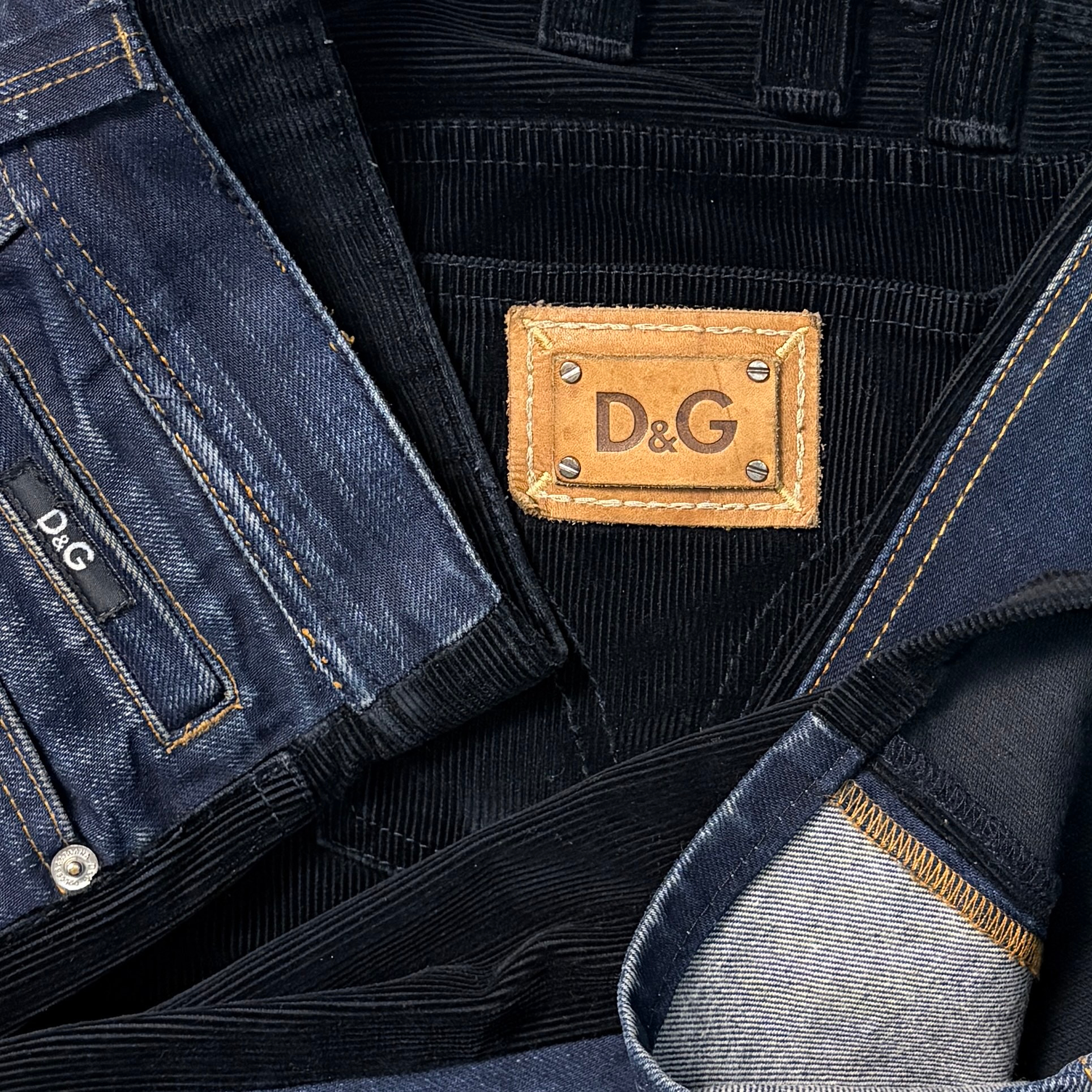 Dolce & Gabbana Hybrid Jeans Corduroy/Denim, миниатюра 18