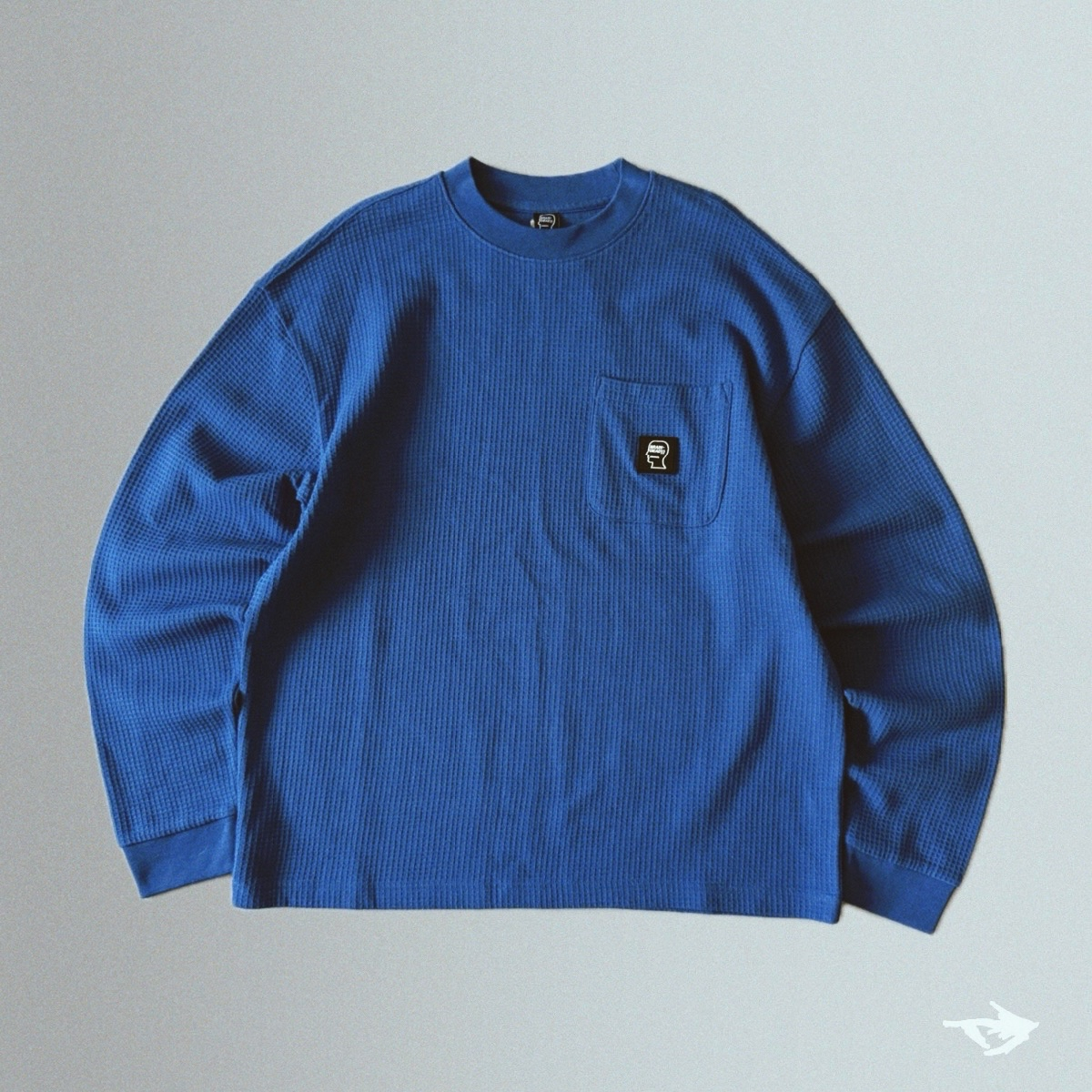 Brain Dead Waffle Cotton Long Sleeve Shirt, миниатюра 1