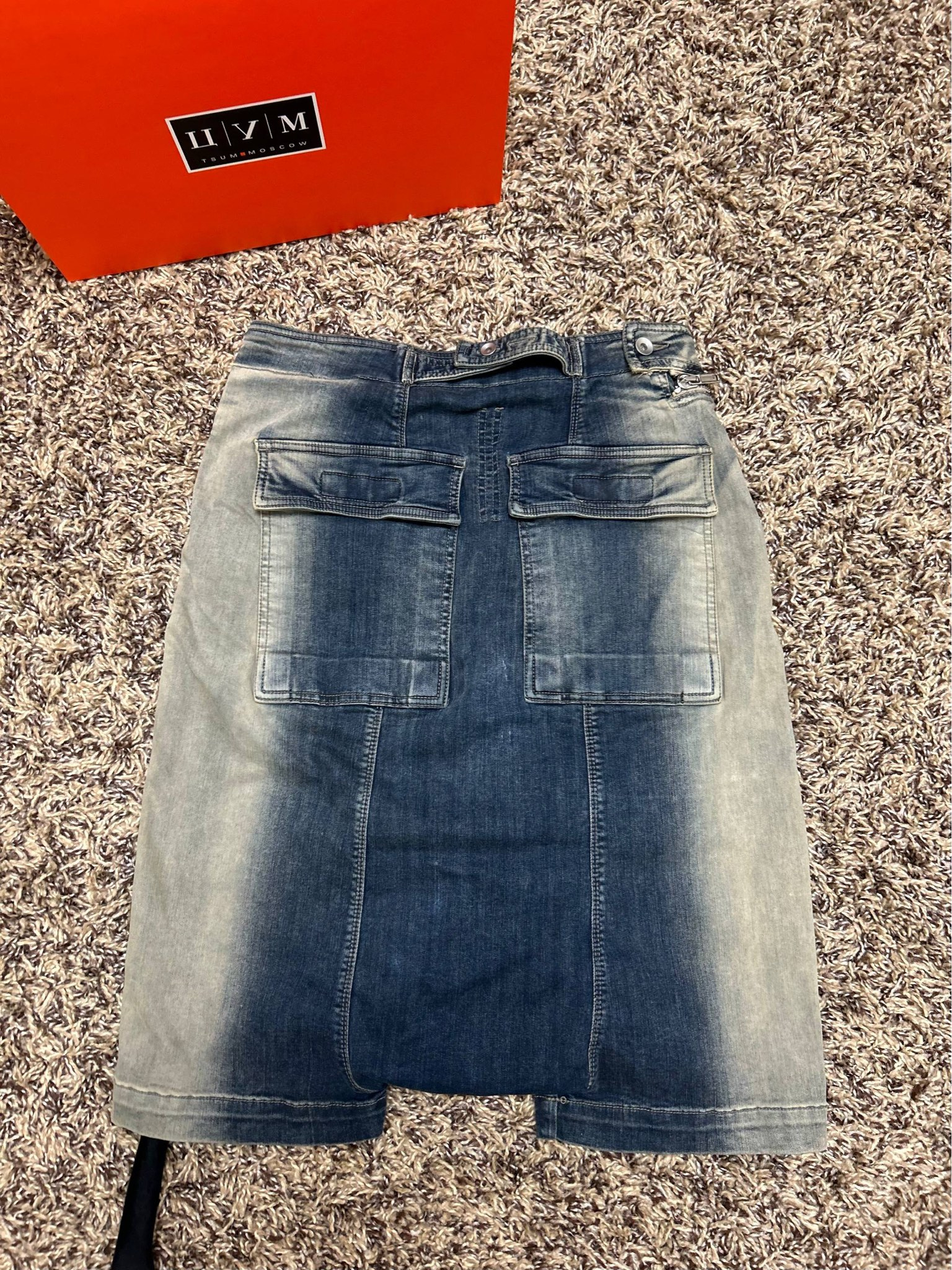 Rick Owens Drkshdw Blue Mineral Aircut Pods Shorts, миниатюра 3