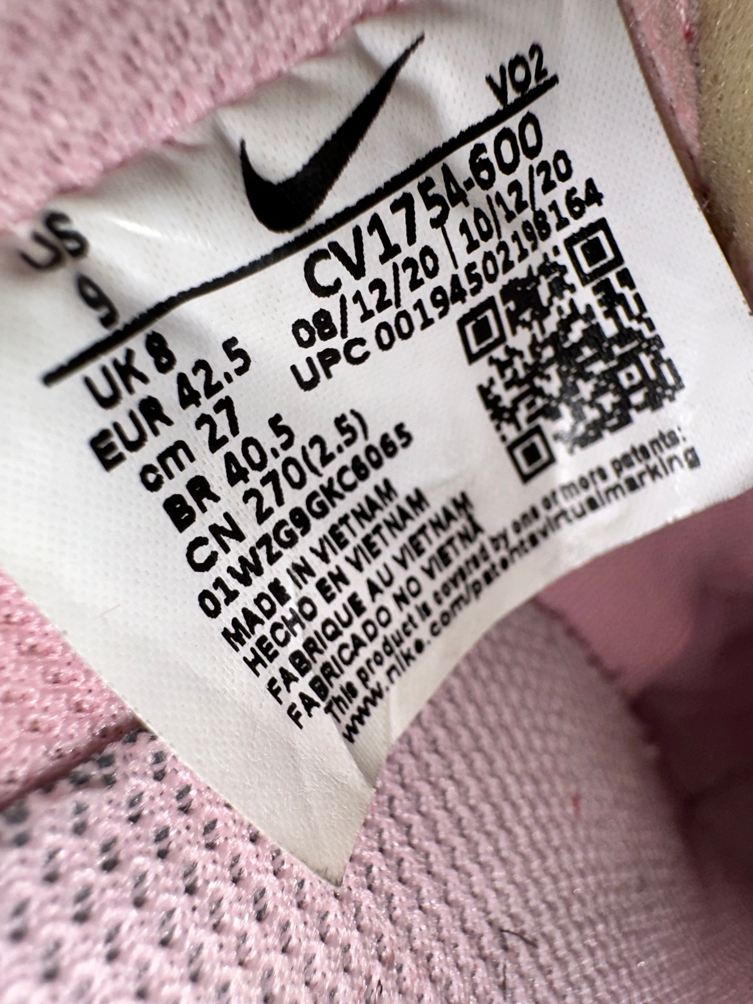 Nike Air Force 1 Low Experimental «Racer Pink», миниатюра 5