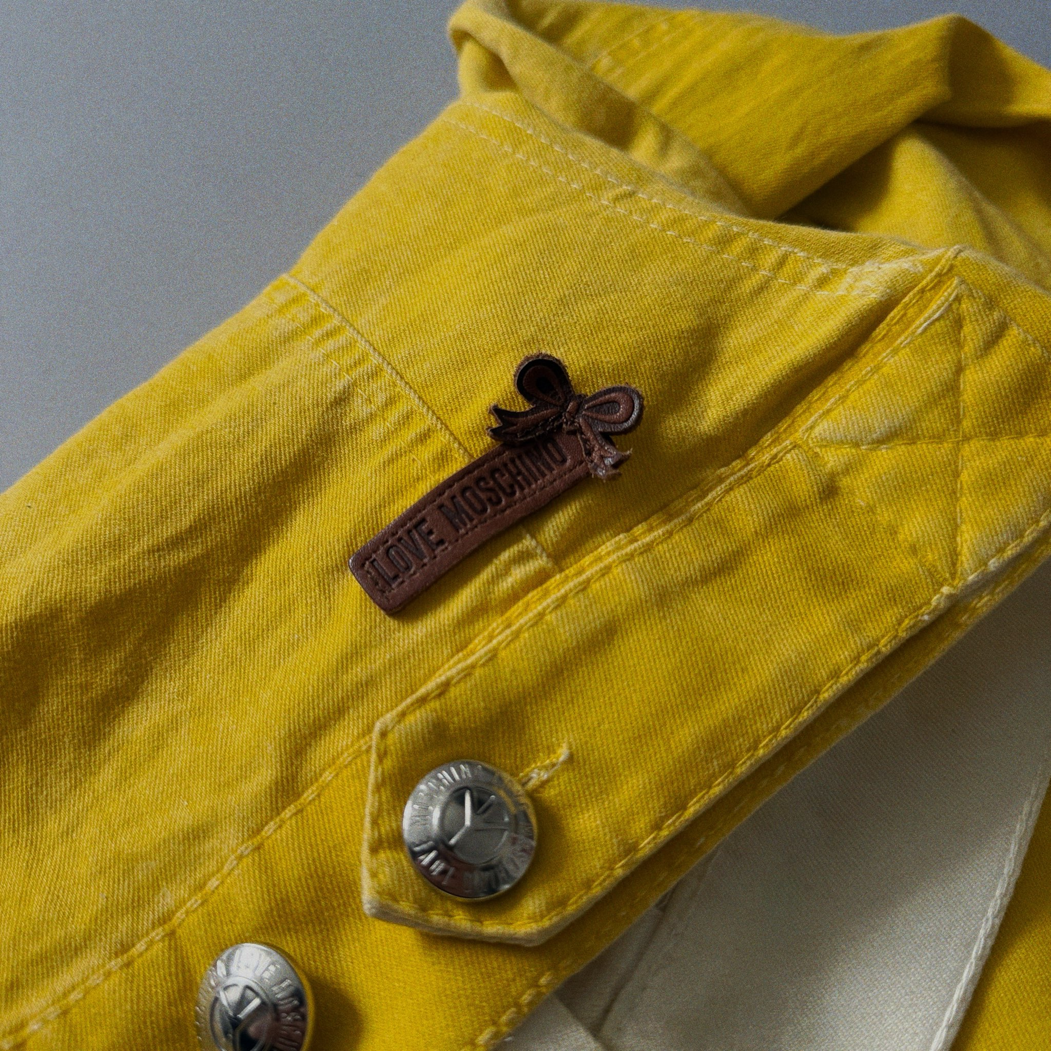 Love Moschino Women Yellow Denim Jacket, миниатюра 7