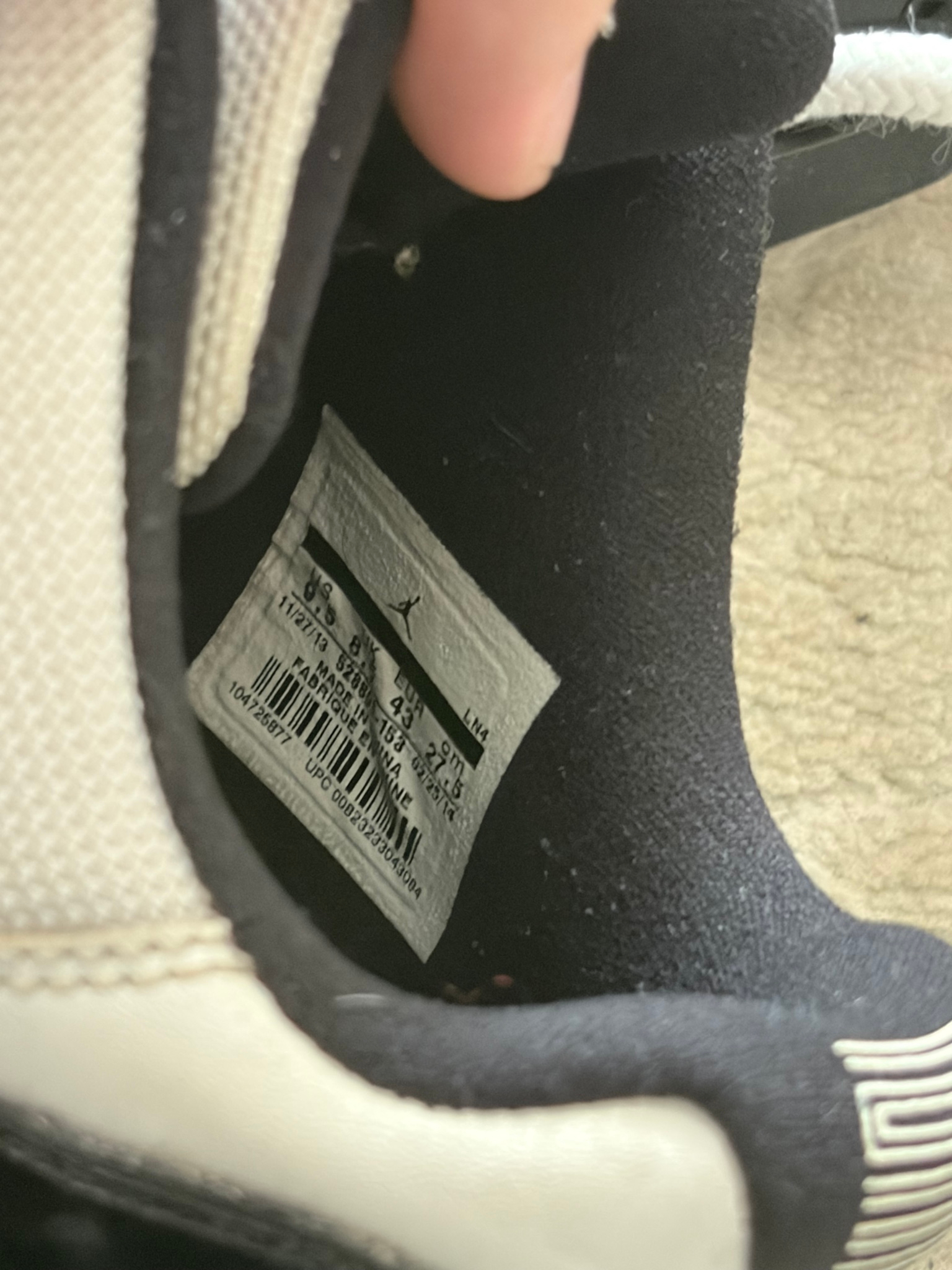 Nike Air Jordan 11 retro low BLACK-DARK CONCORD, миниатюра 14