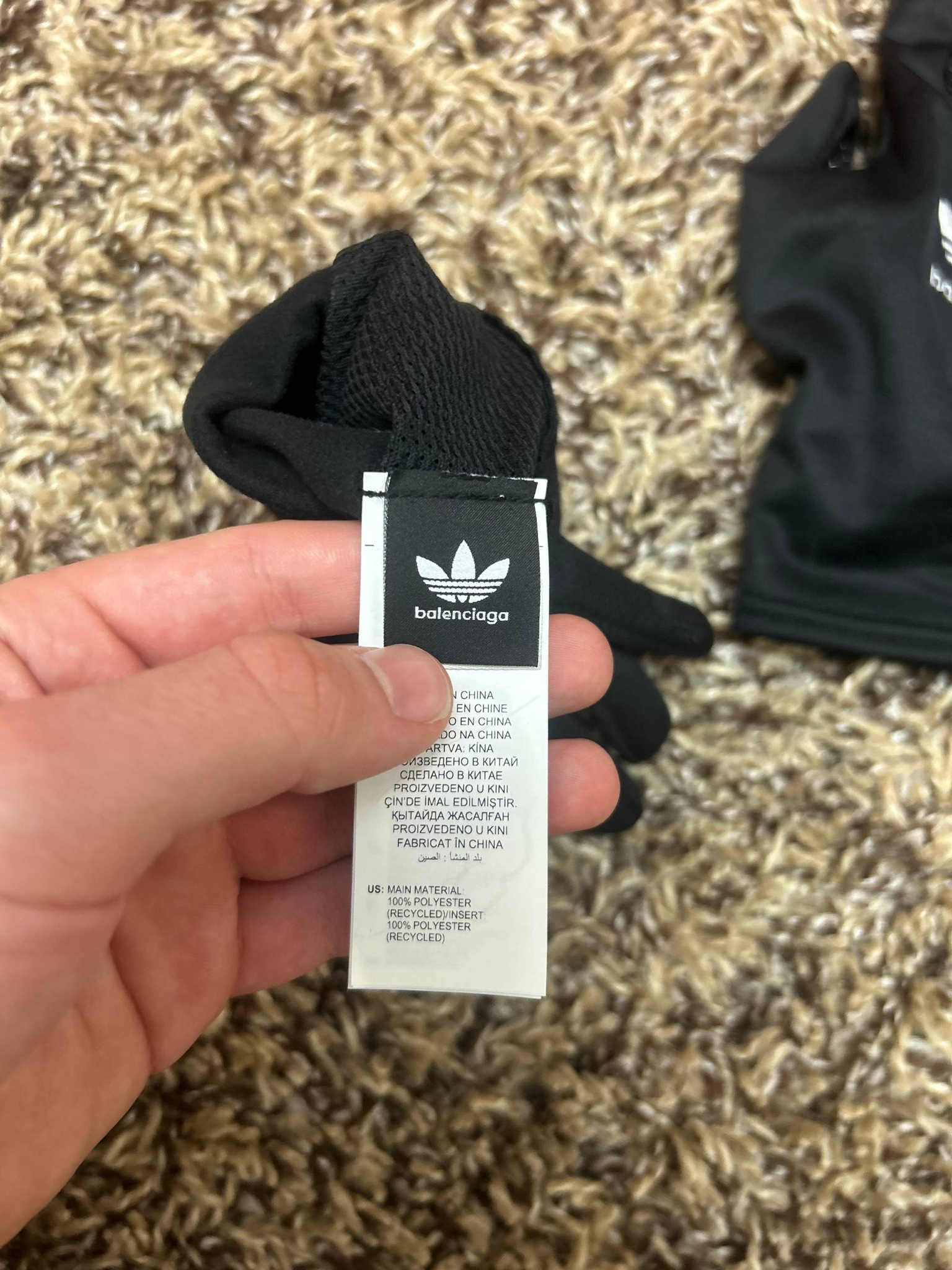 Balenciaga x Adidas Перчатки, миниатюра 6