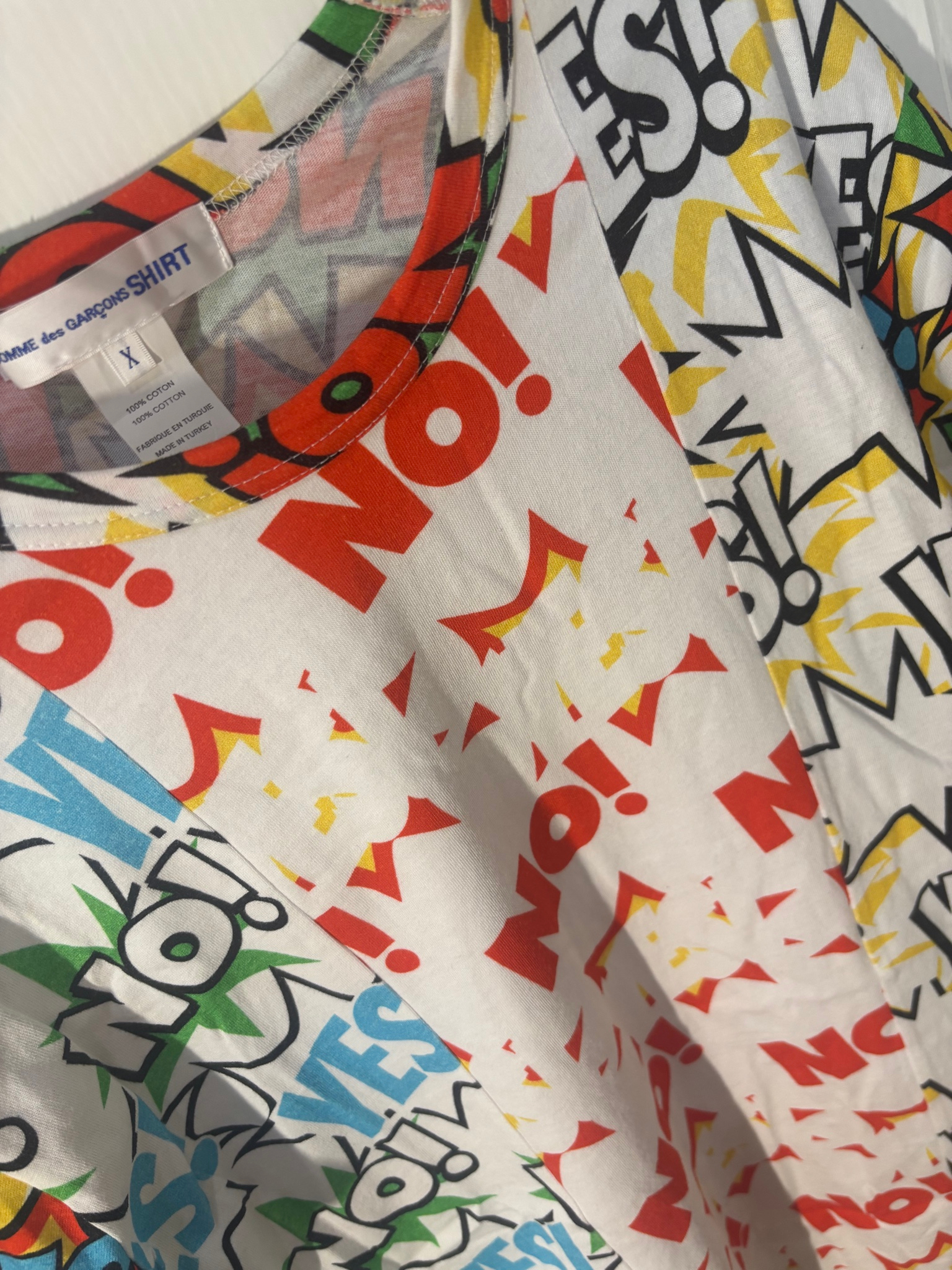 comme des garcons comic vertical yes no, миниатюра 4