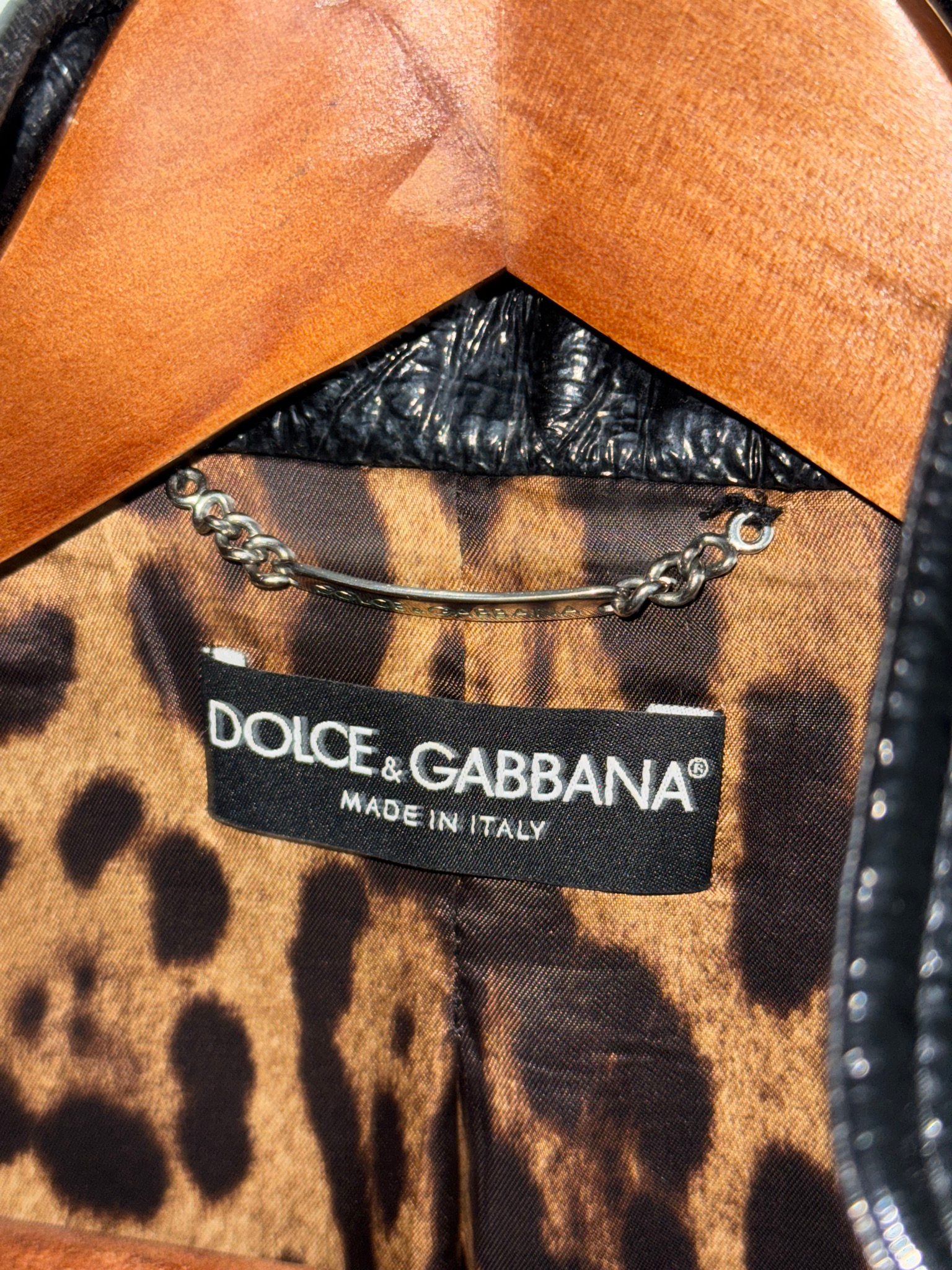 Dolce & Gabbana Leather jacket, миниатюра 11
