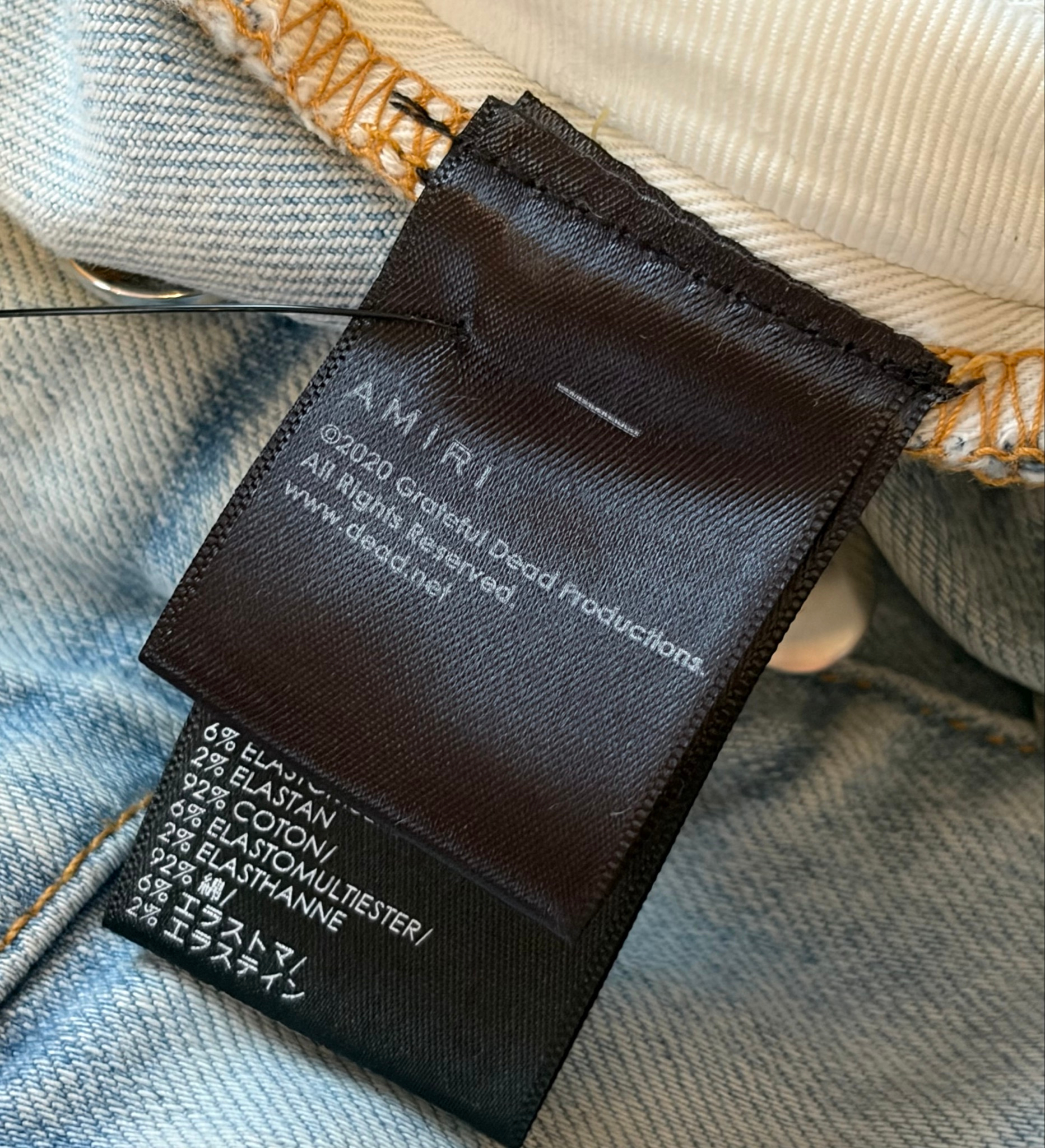 Amiri x Grateful Dead Dancing Skeletons Distressed Jeans, миниатюра 3