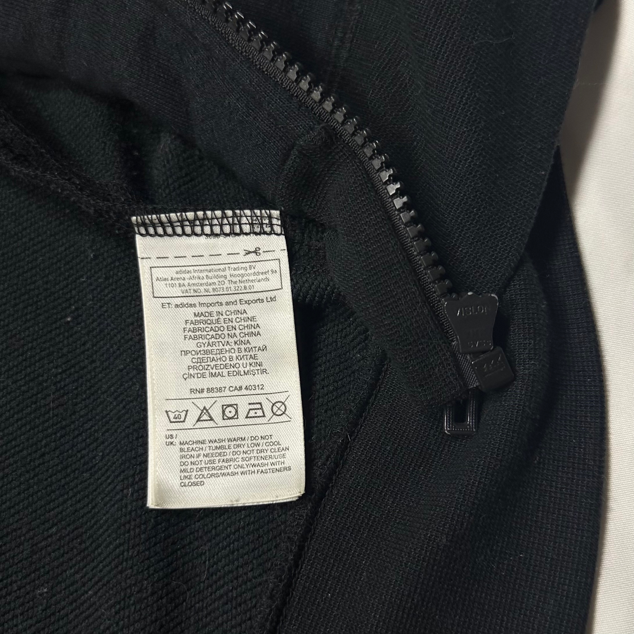 Adidas 3 stripes climlite zip hoodie, миниатюра 3