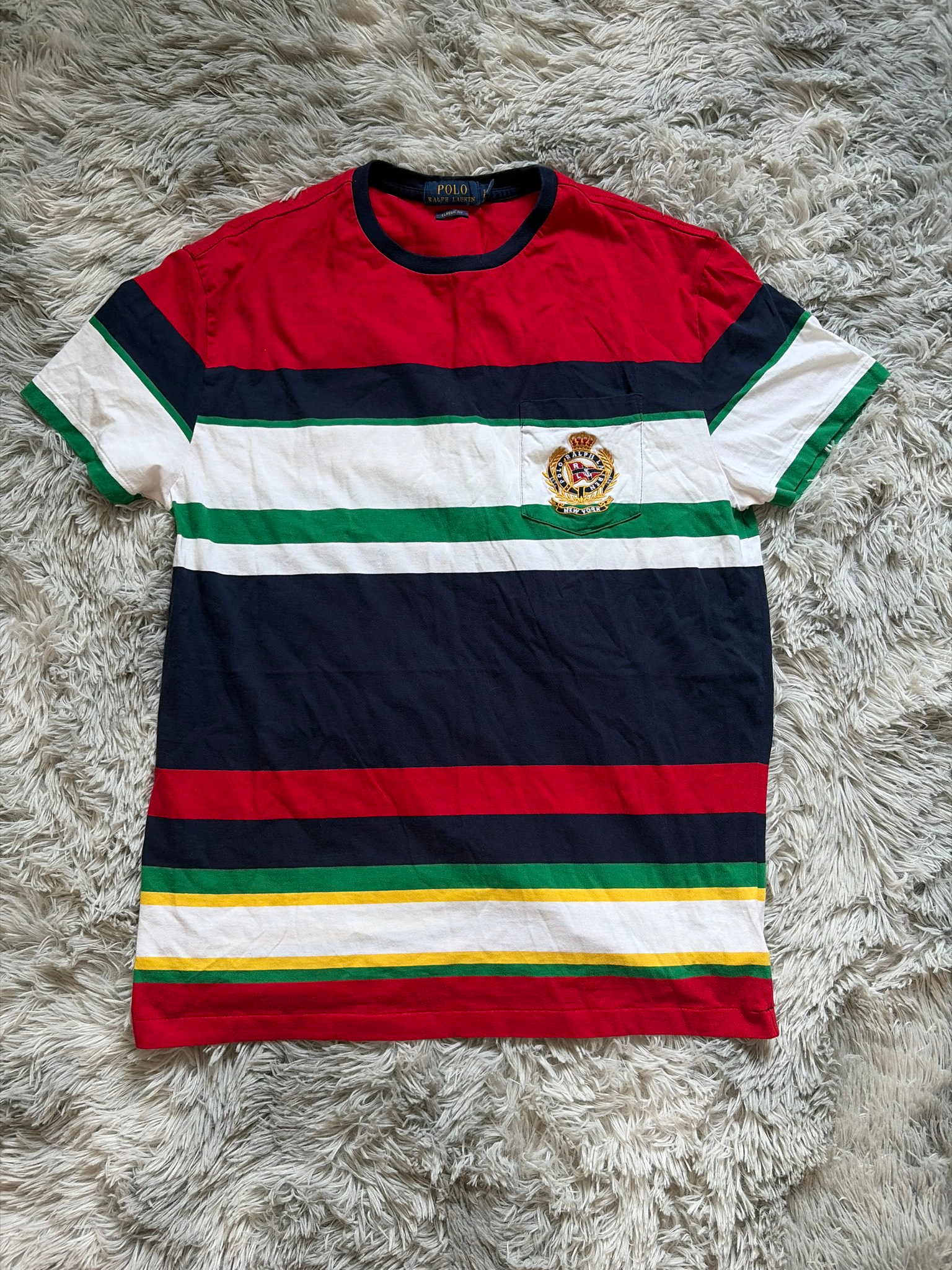 Polo Ralph Lauren Classic Fit Striped Pocket Tee, миниатюра 1
