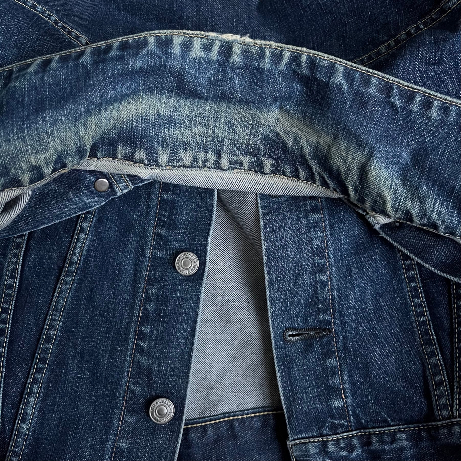 Y-3 AW04 Exclusive 3-Stripe Spotted Horse Denim Jacket, миниатюра 6