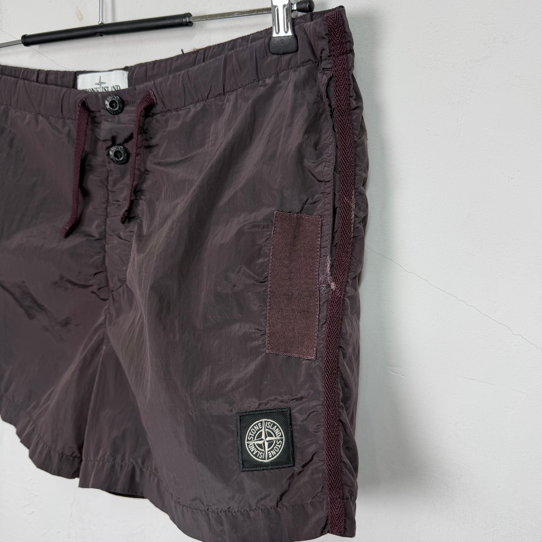 Stone Island Nylon Metal Patch Program Shorts, миниатюра 4
