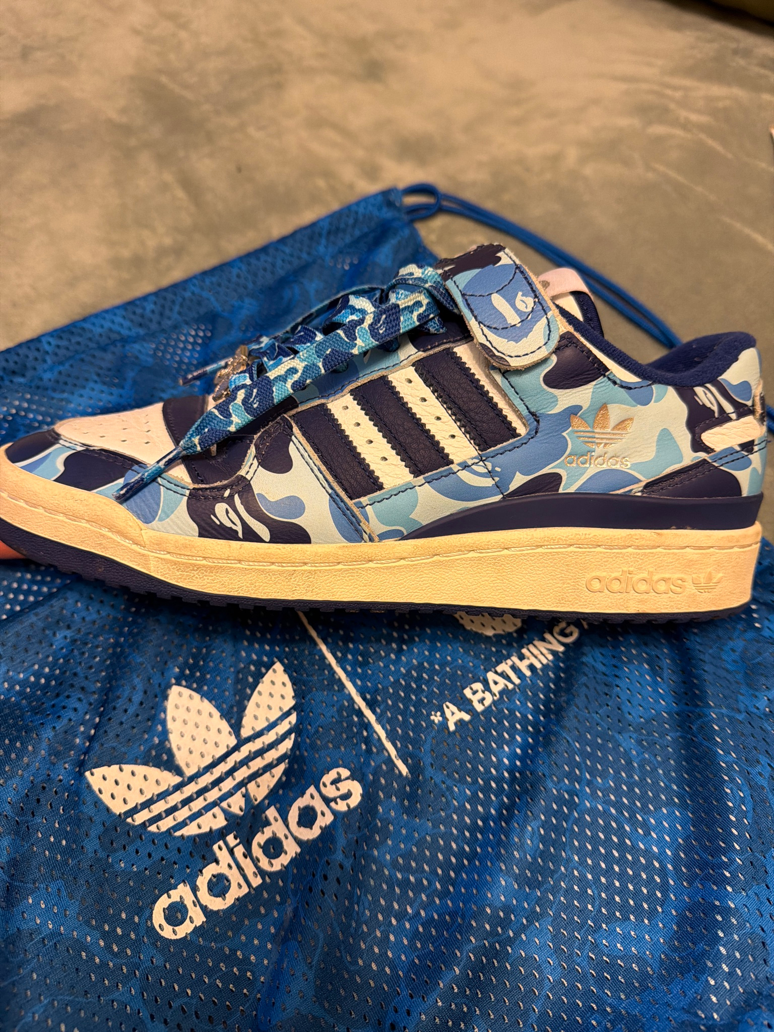 A Bathing Ape x adidas FORUM 84 Low, миниатюра 7