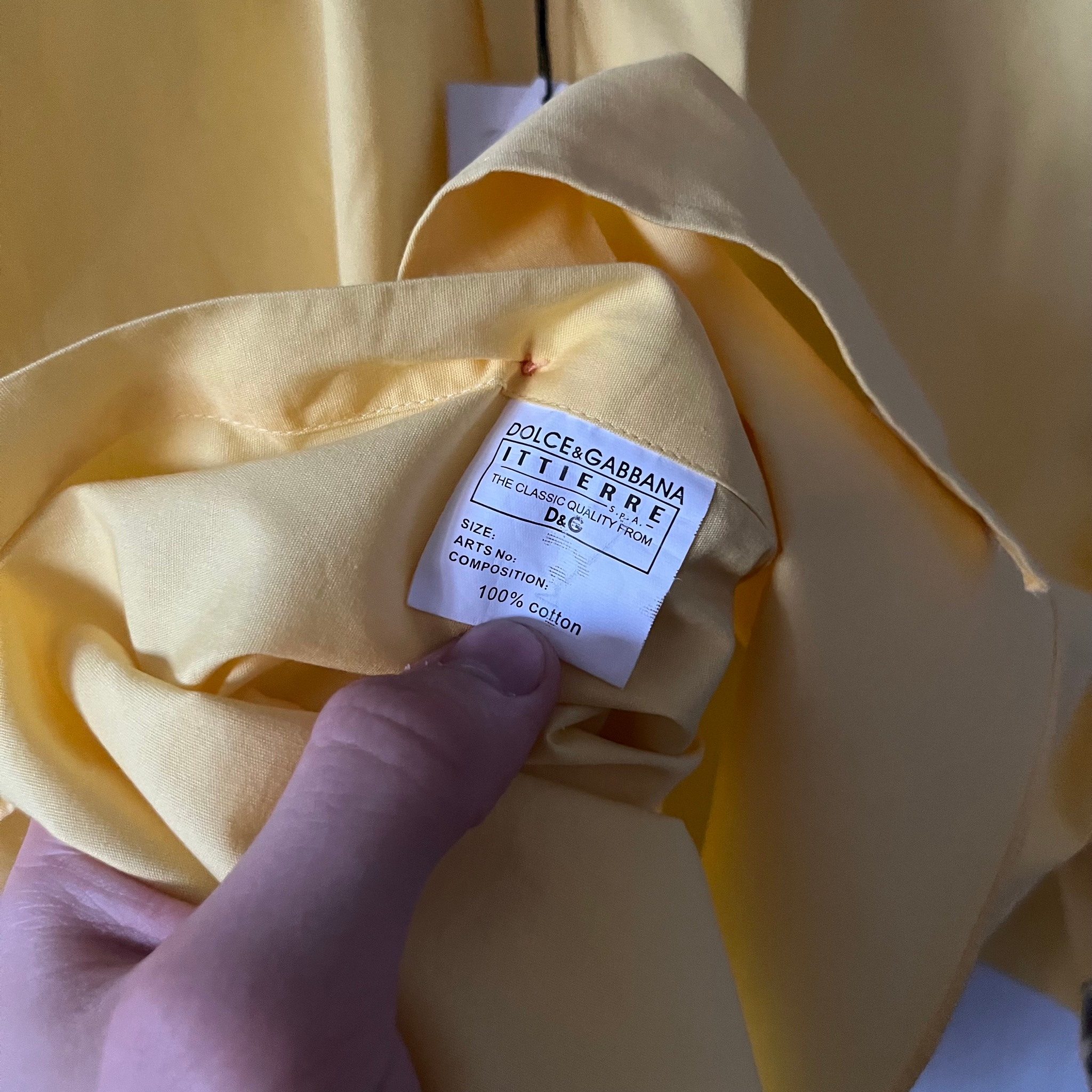 Dolce & Gabbana D&G shirts 90s vintage, миниатюра 7