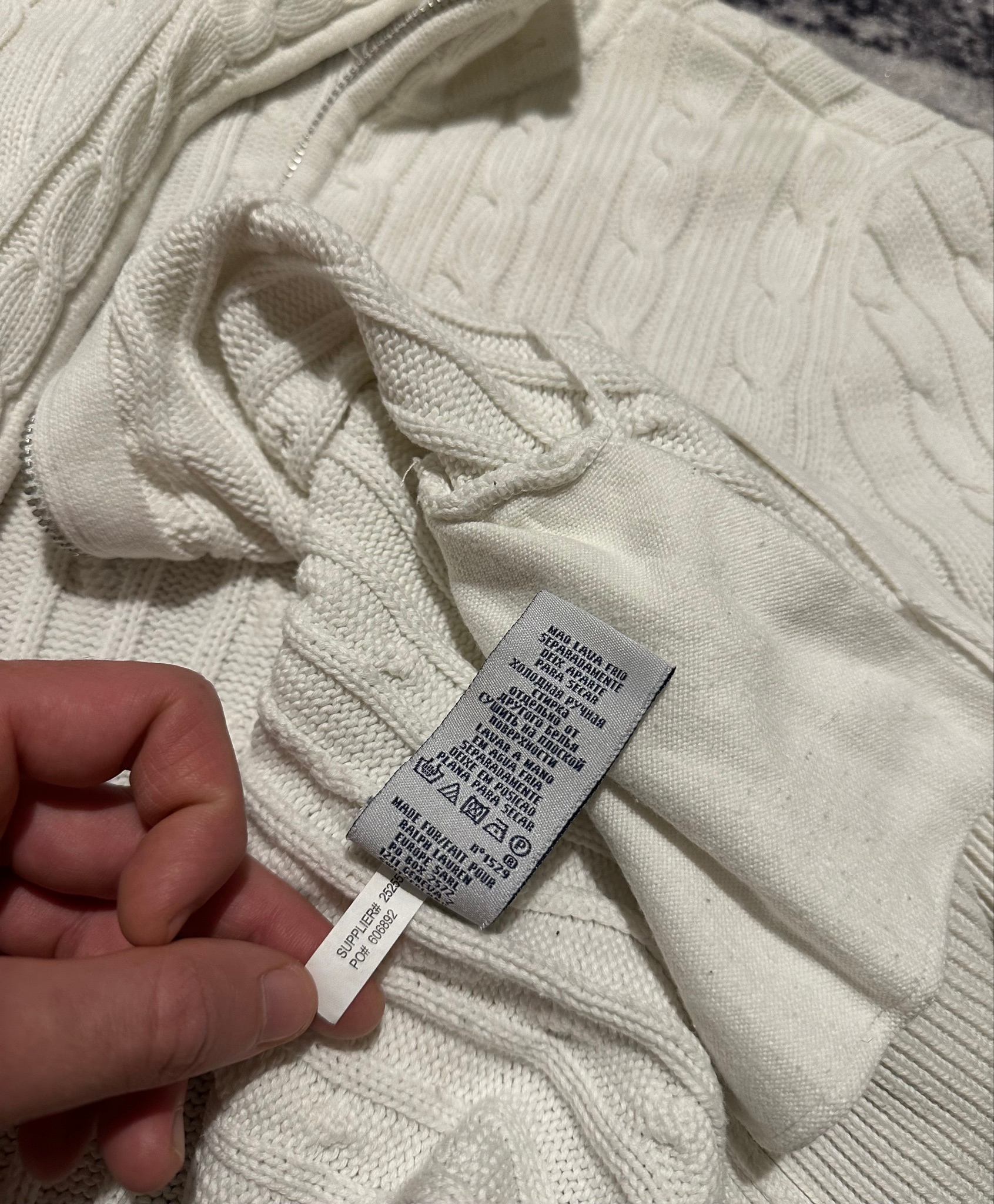Polo Ralph Lauren Cable-Knit Full-Zip, миниатюра 7