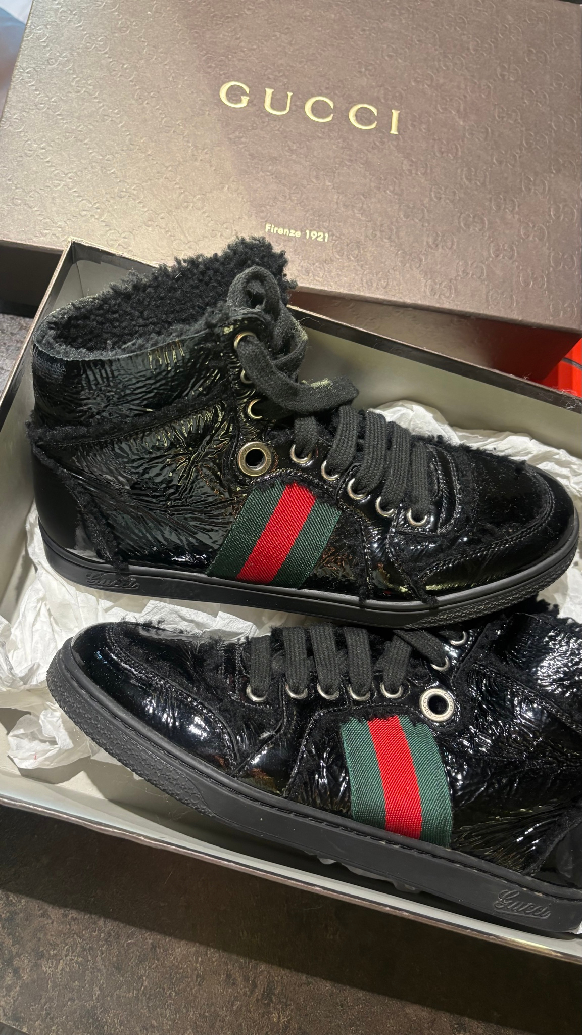 Gucci MERINOS VERN.RICCIO/MER.VER.R/ NERO/NERO/V.R.V. G, миниатюра 17