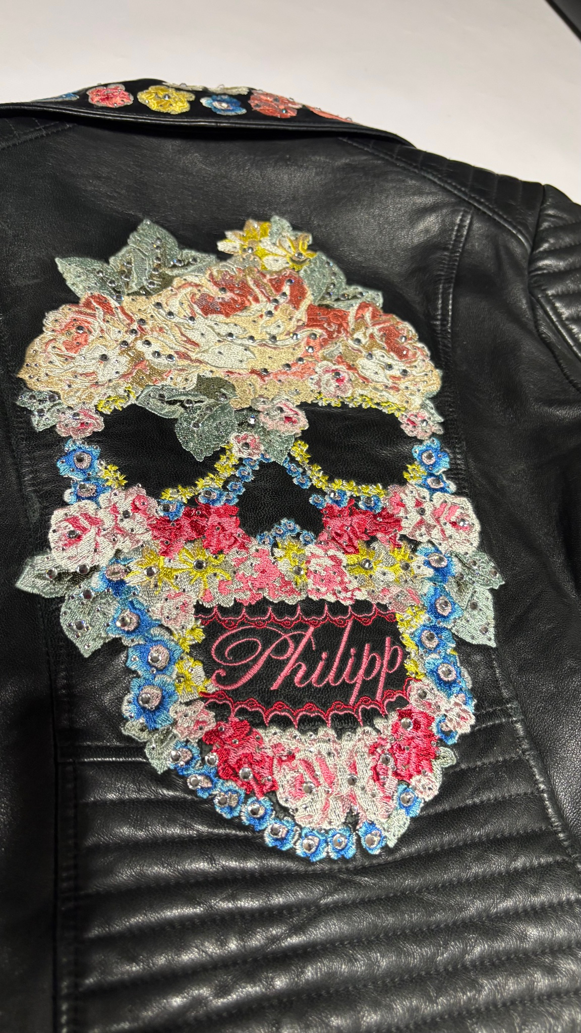 Philipp Plein кожанная куртка, миниатюра 5