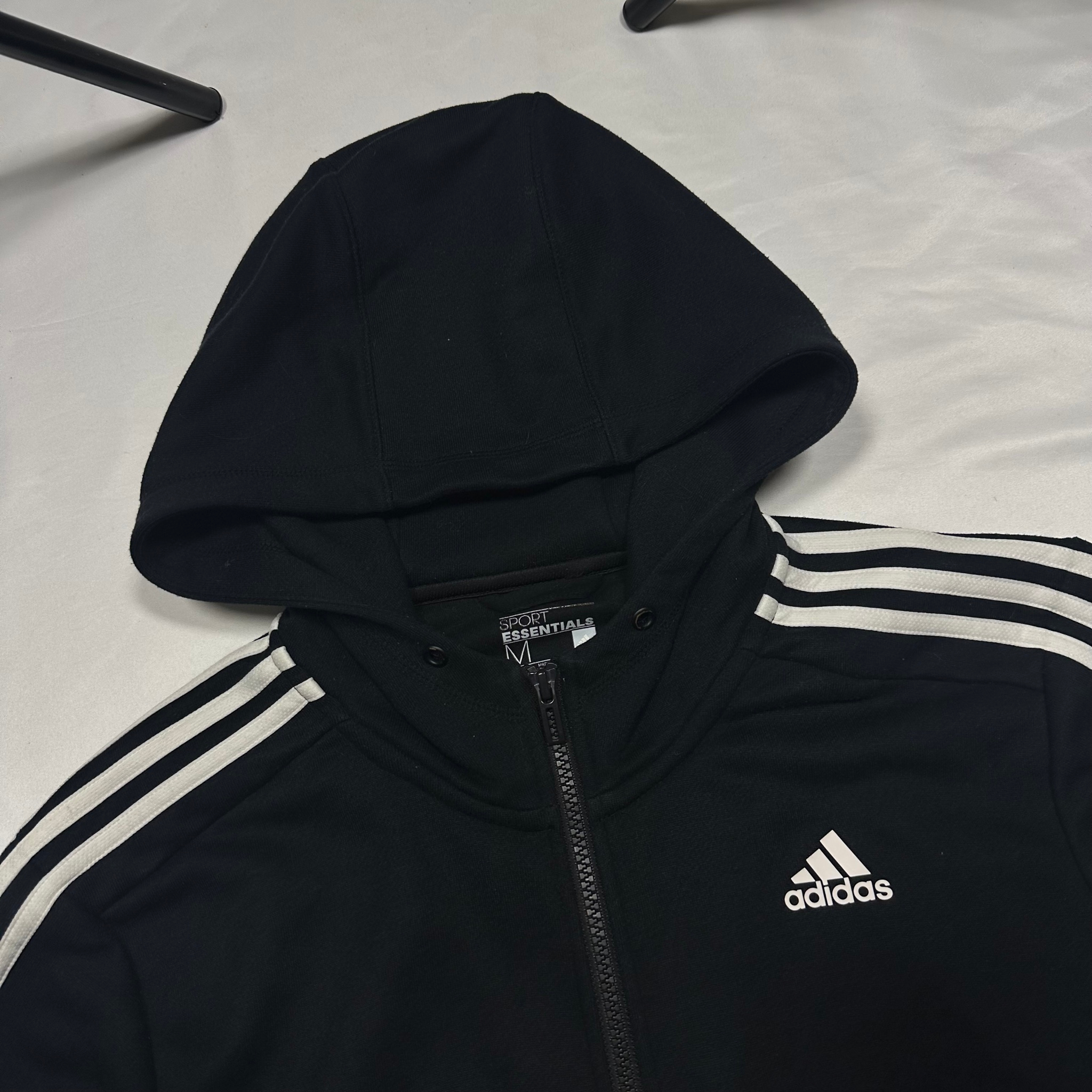 Adidas 3 stripes climlite zip hoodie, миниатюра 4
