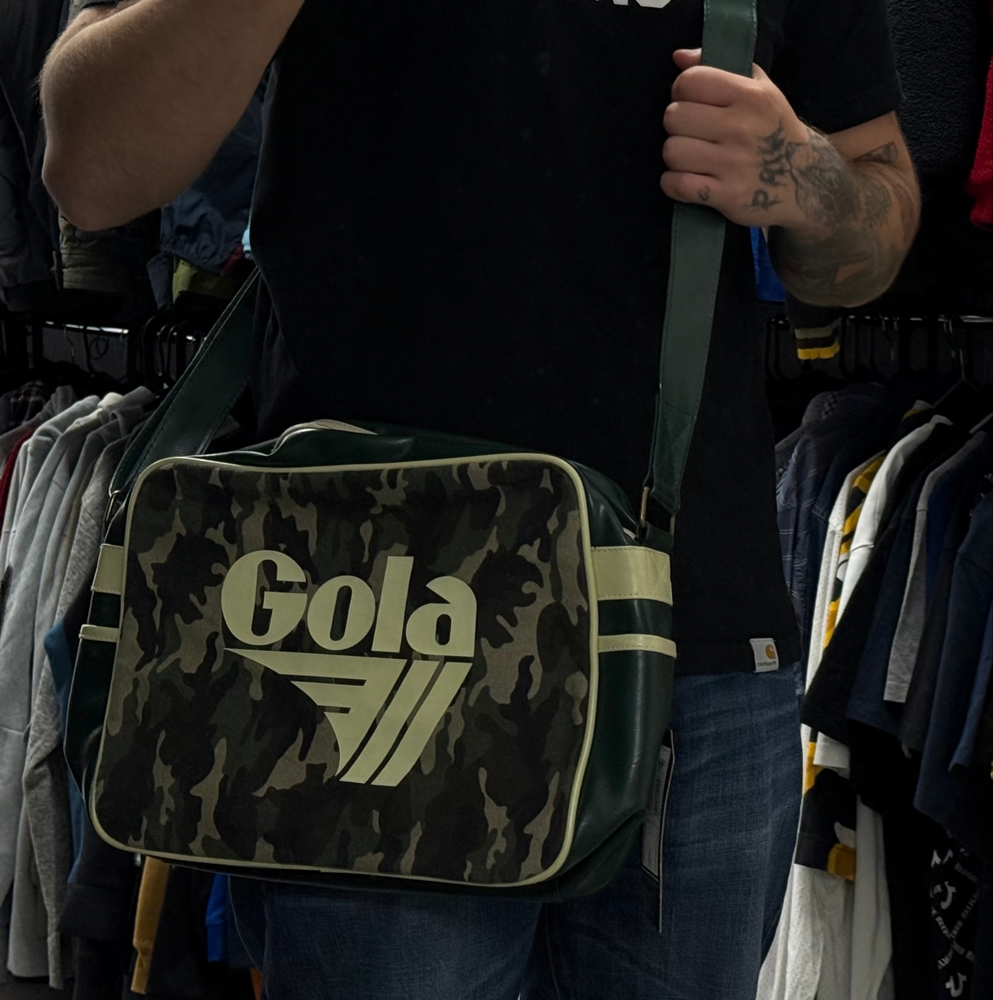 Gola Khaki Camo Shoulder Bag, миниатюра 1