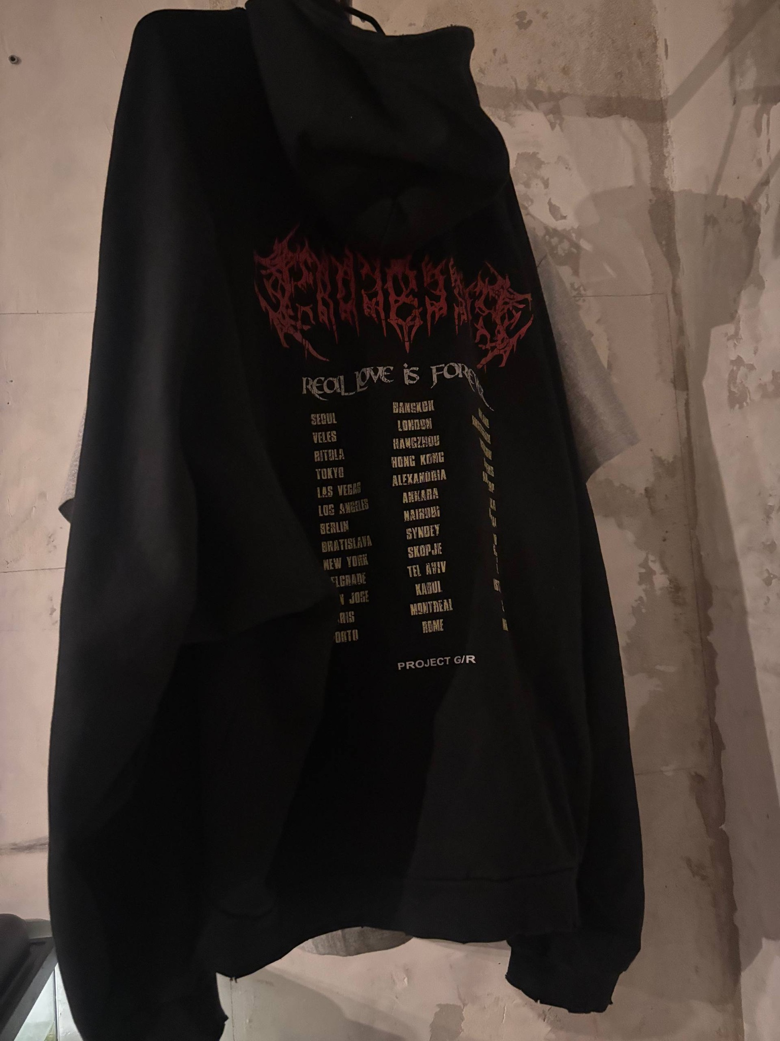 Project GR Crow World Tour hoodie 2023, миниатюра 2
