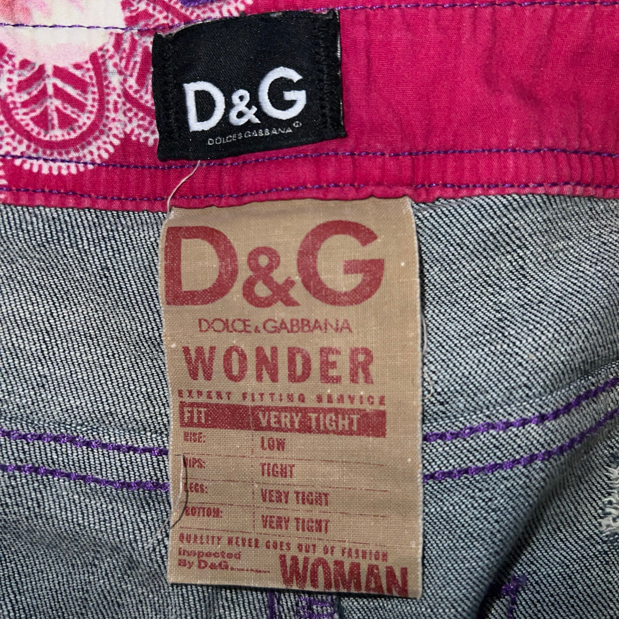 Dolce & Gabbana Vintage Low Rise Zip Up Jeans, миниатюра 6