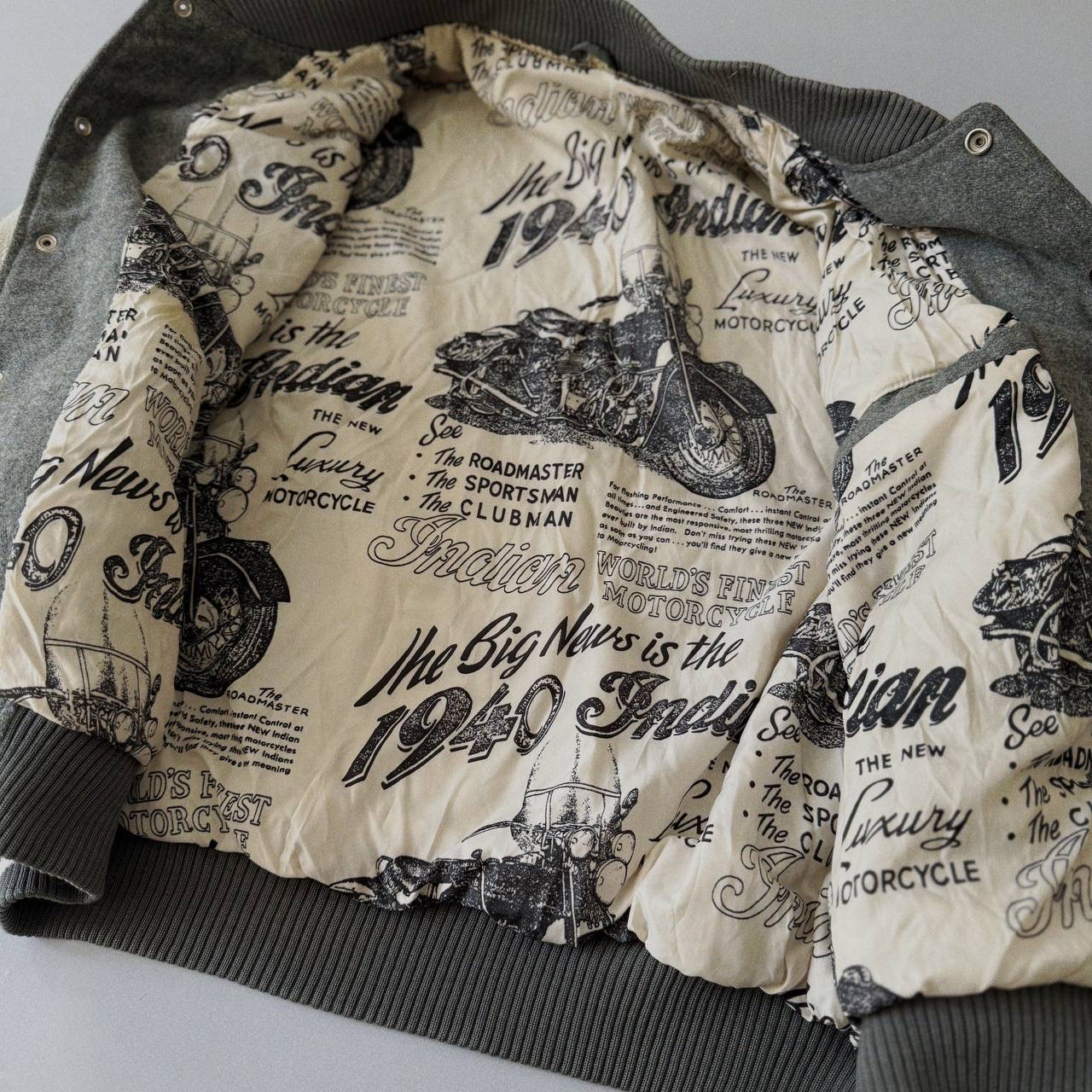 BUSTER 1990-2000s Vintage Varsity Bomber Jacket, миниатюра 5