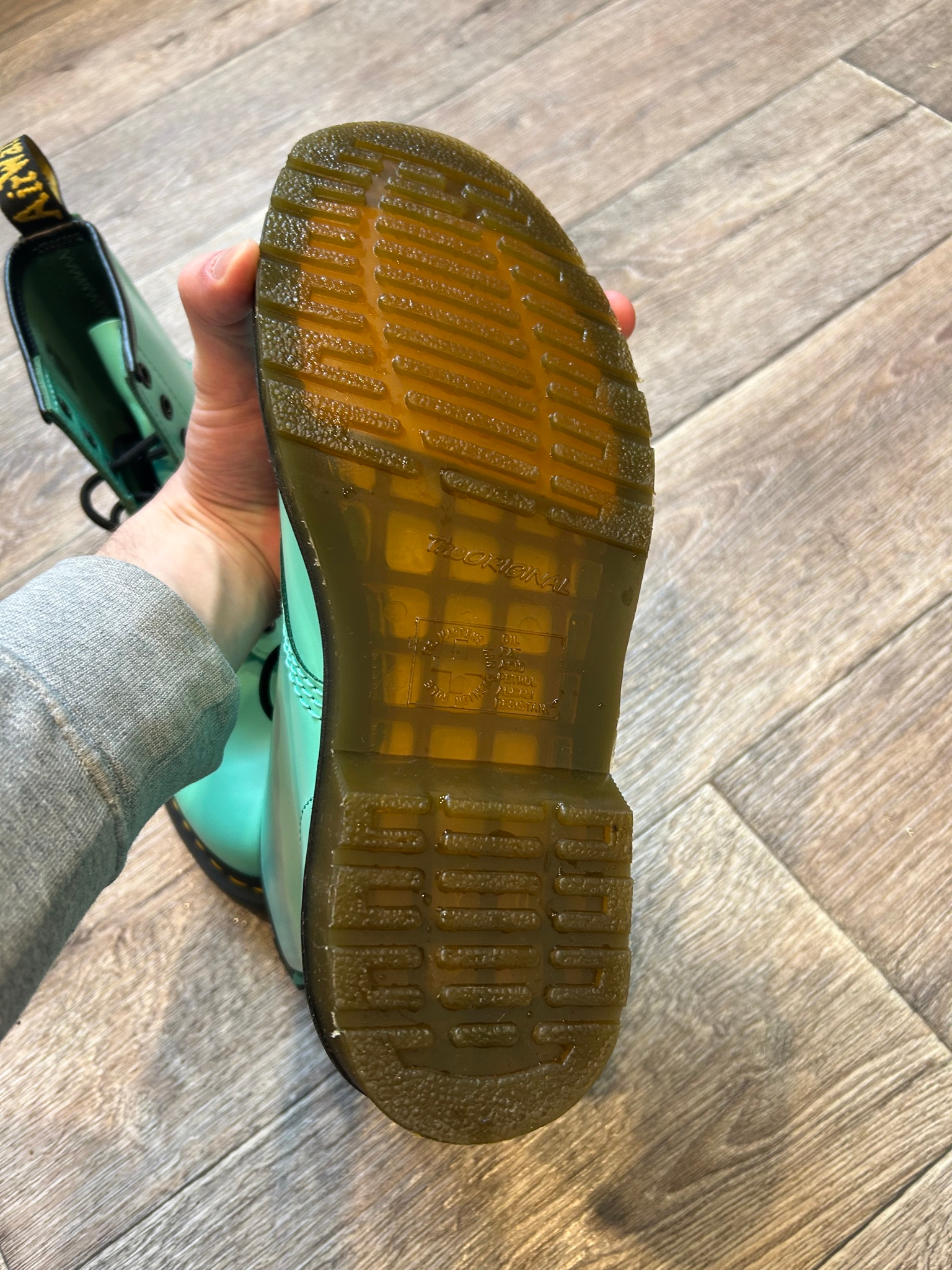 Dr. Martens 1460 Smooth Leather Peppermint Green, миниатюра 7